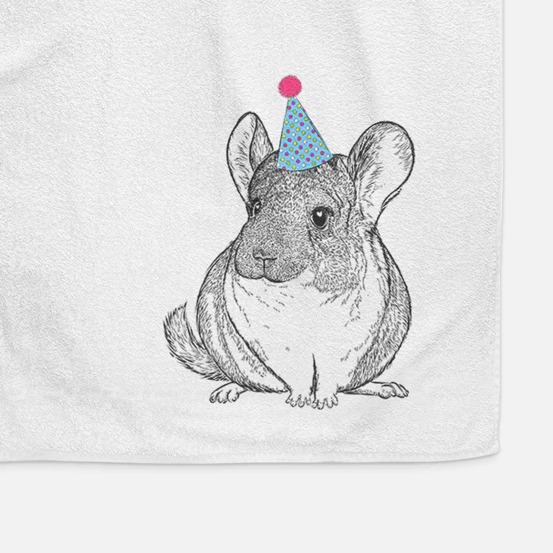 Cheddar the Chinchilla Decorative Hand Towel