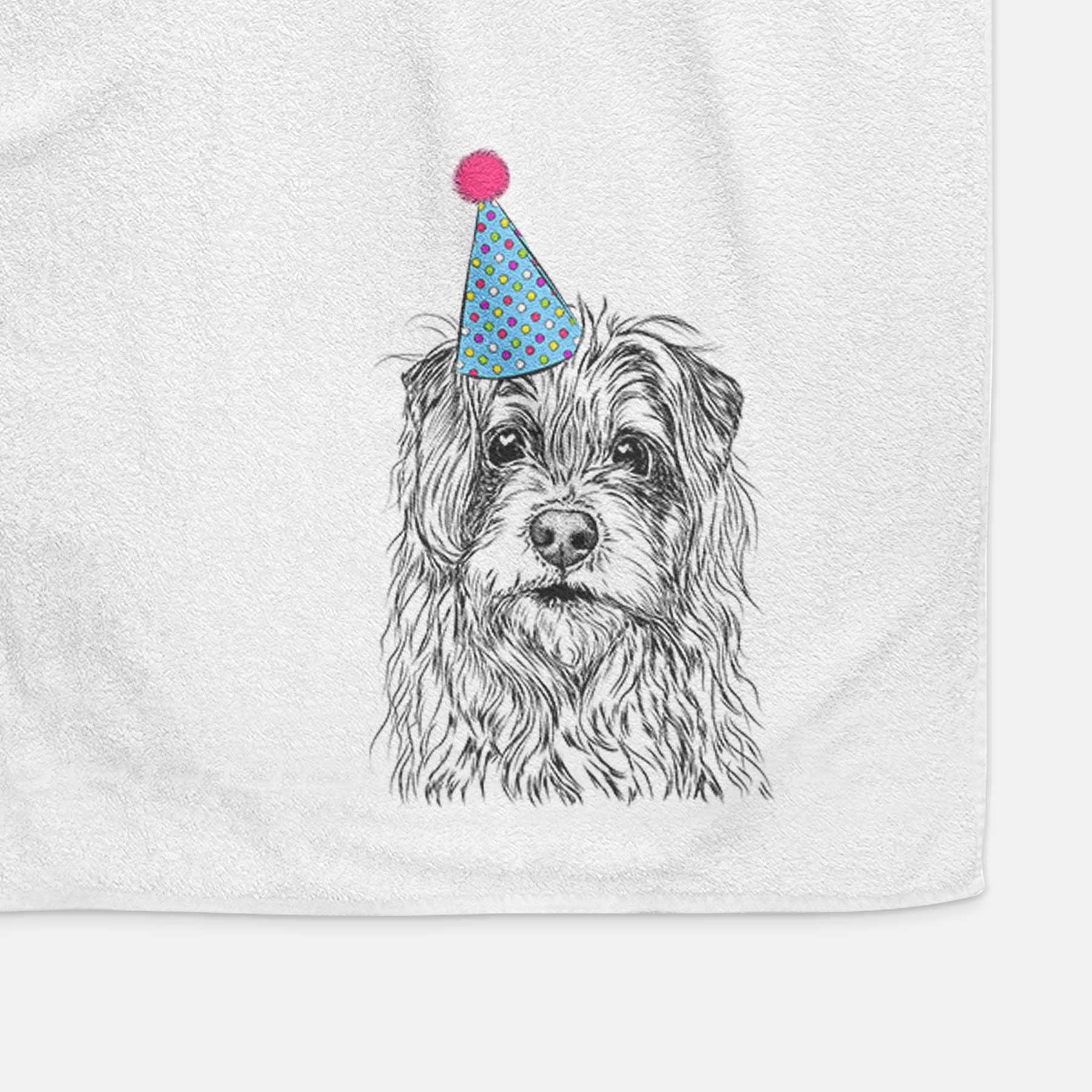 Chester the Terrier Mix Decorative Hand Towel