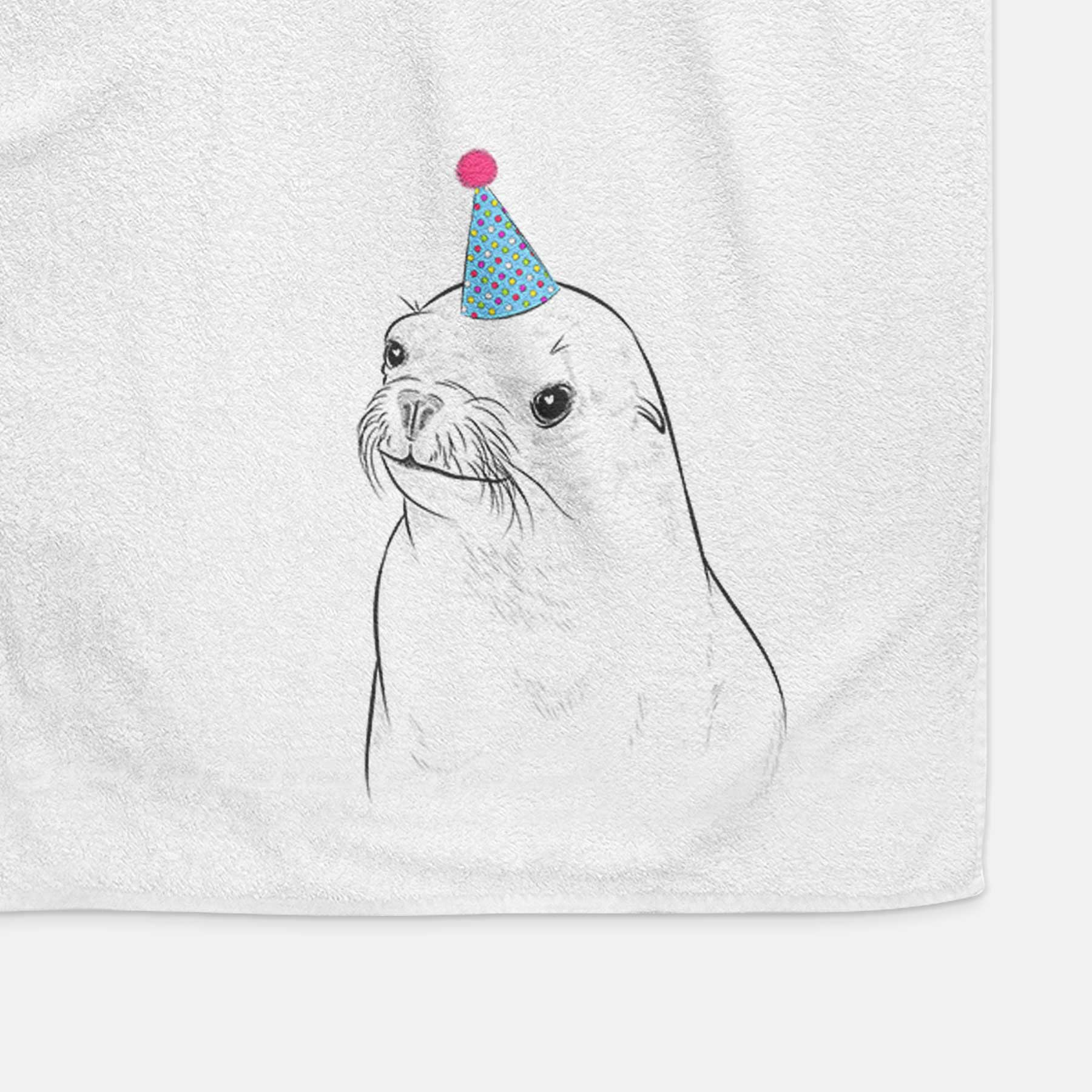 Chip the California Sea Lion Decorative Hand Towel