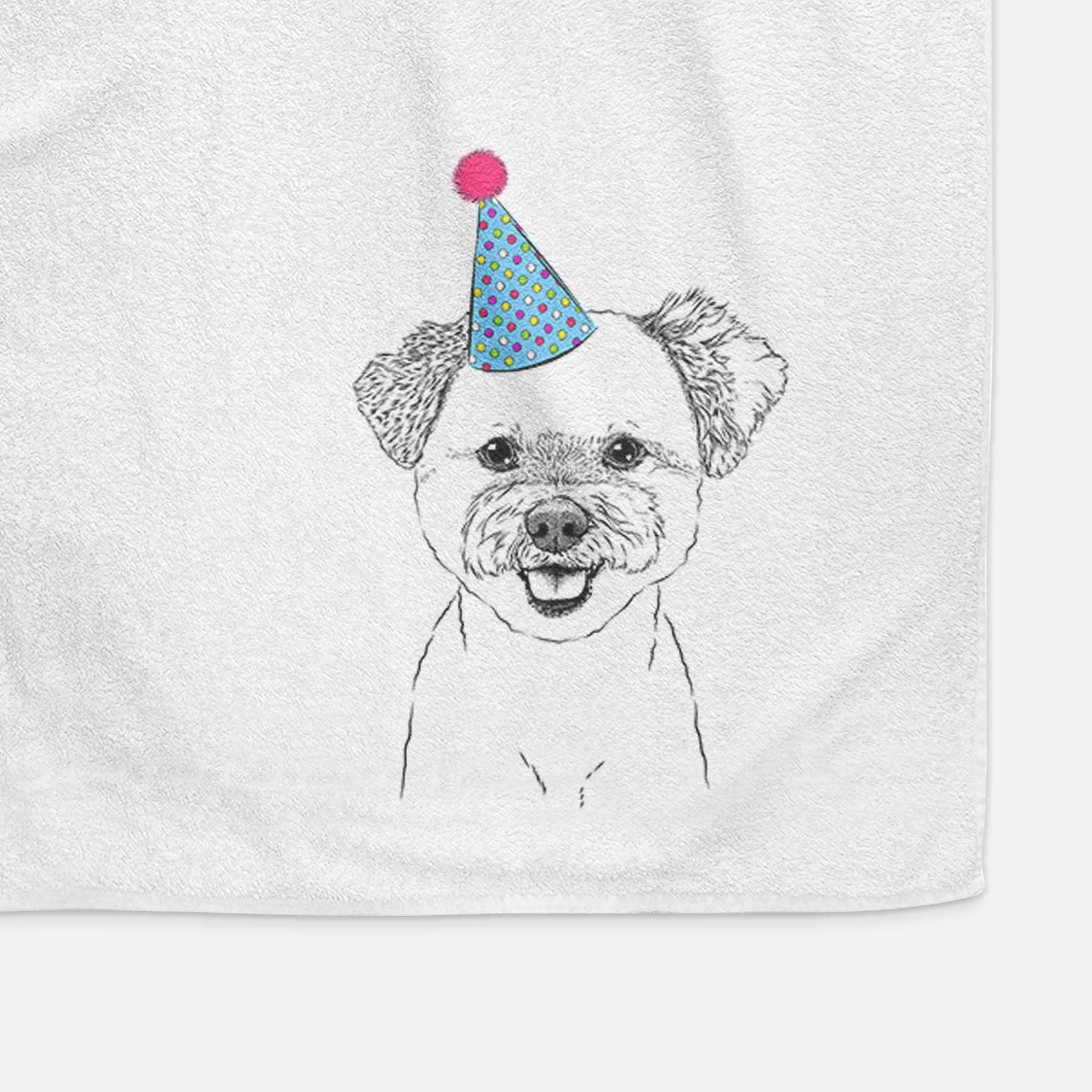 Chippy the Mixed Breed Decorative Hand Towel