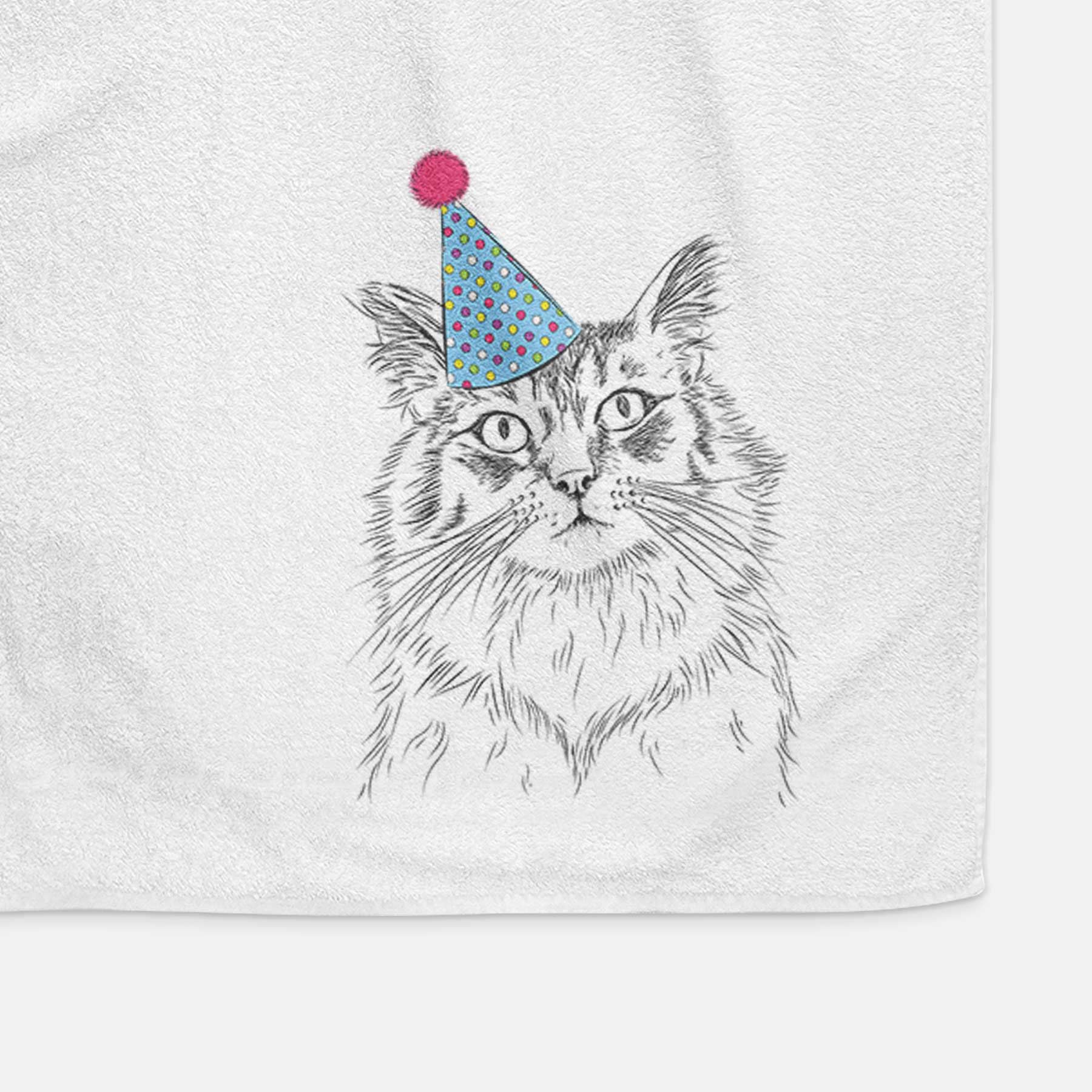 Chloe the Tabby Cat Decorative Hand Towel