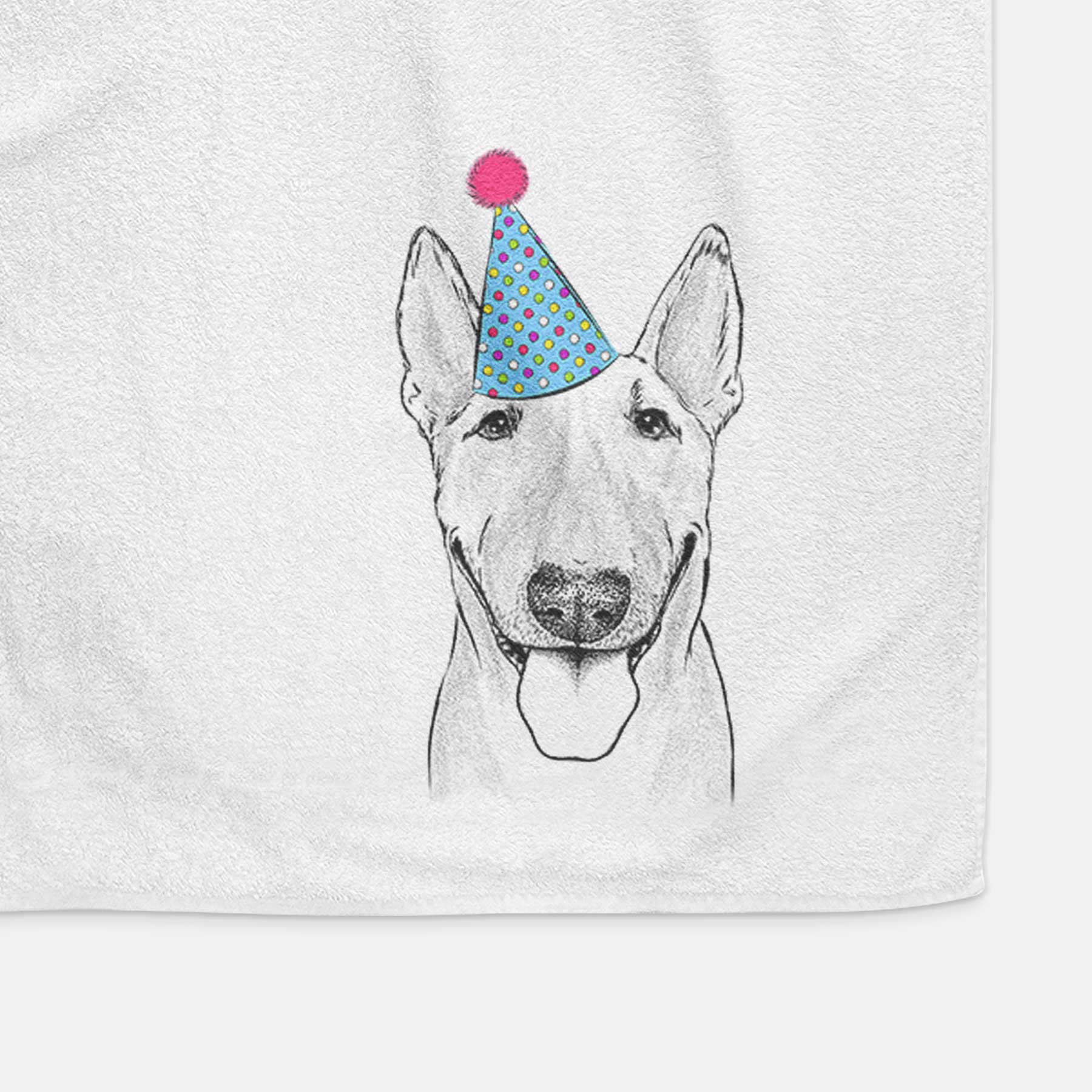 Chloe the Bull Terrier Decorative Hand Towel