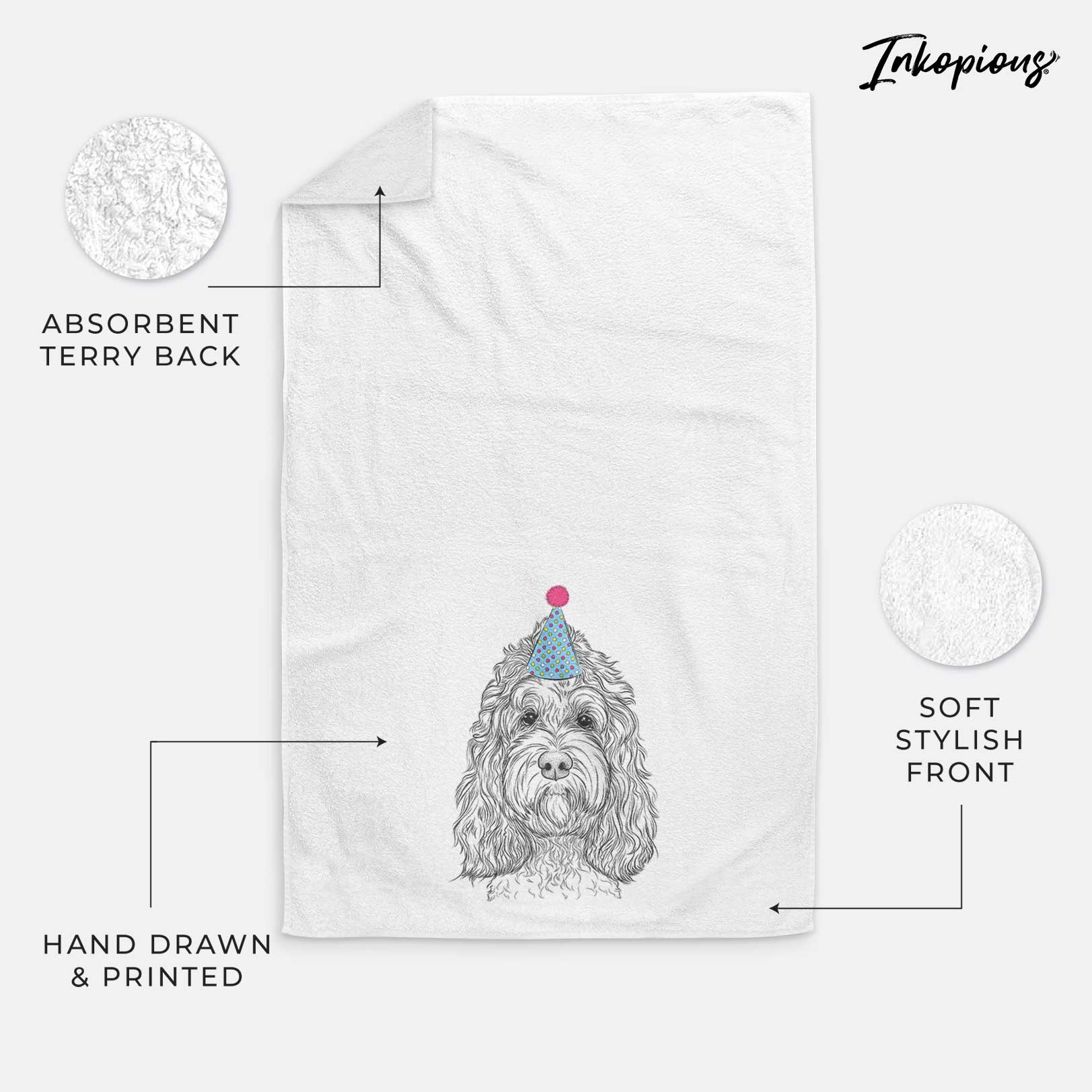 Chloe the Cockapoo Decorative Hand Towel