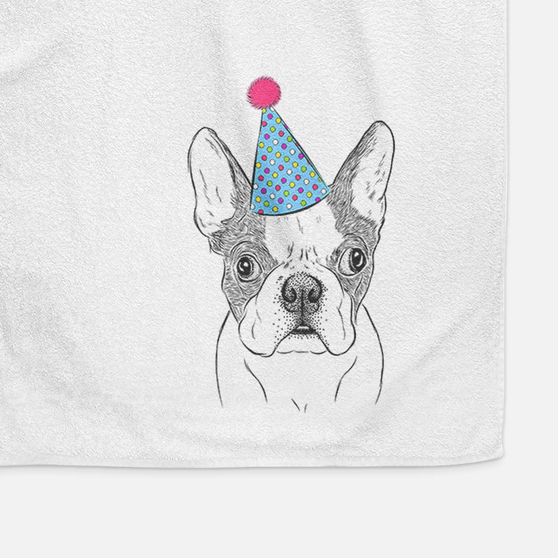 Chocolate Chip the Boston Terrier Decorative Hand Towel