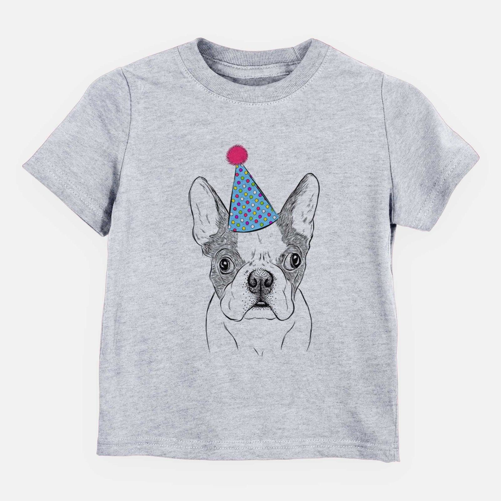 Birthday Chocolate Chip the Boston Terrier - Kids/Youth/Toddler Shirt