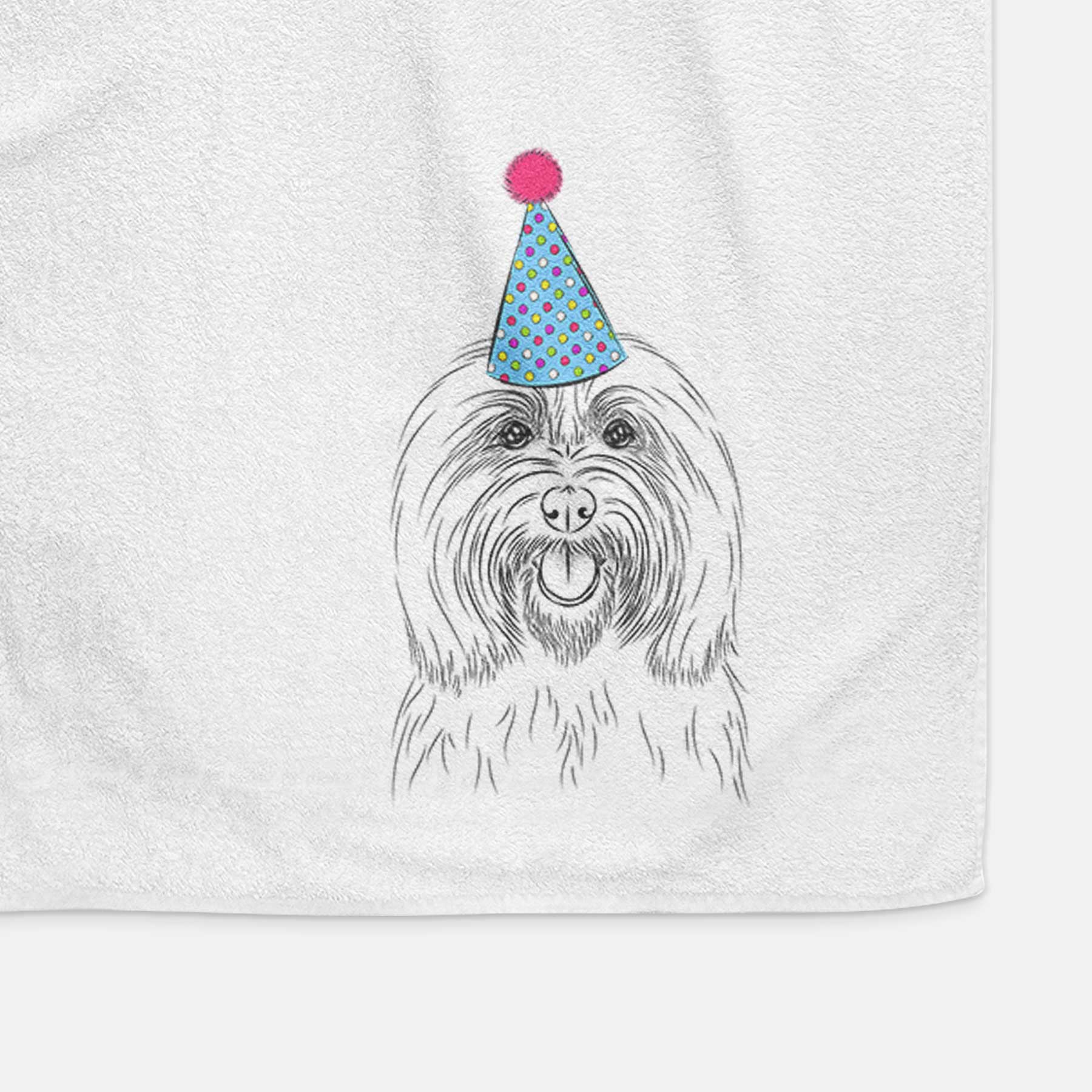 Claude the Coton de Tulear Decorative Hand Towel