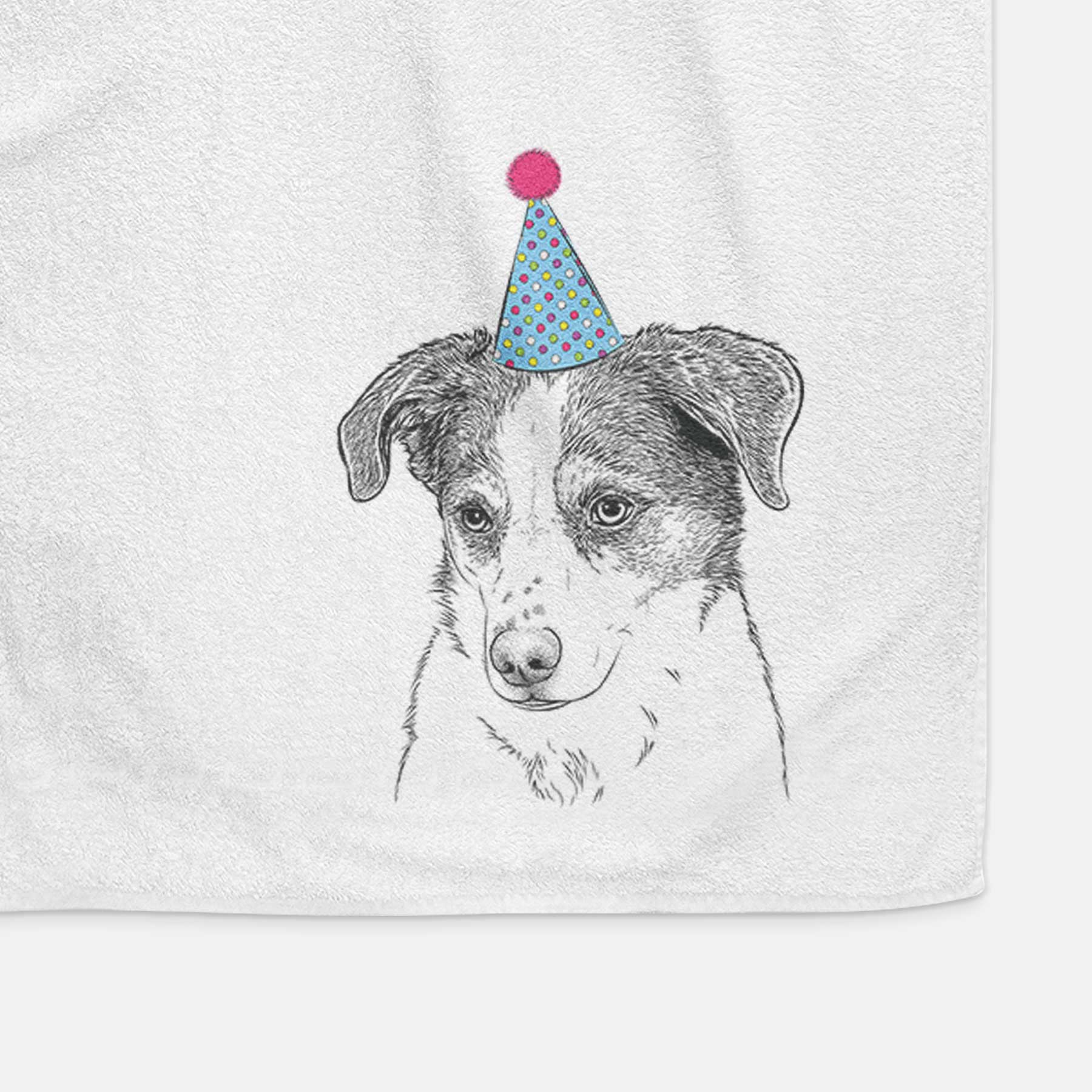 Coco the Beagle Mix Decorative Hand Towel