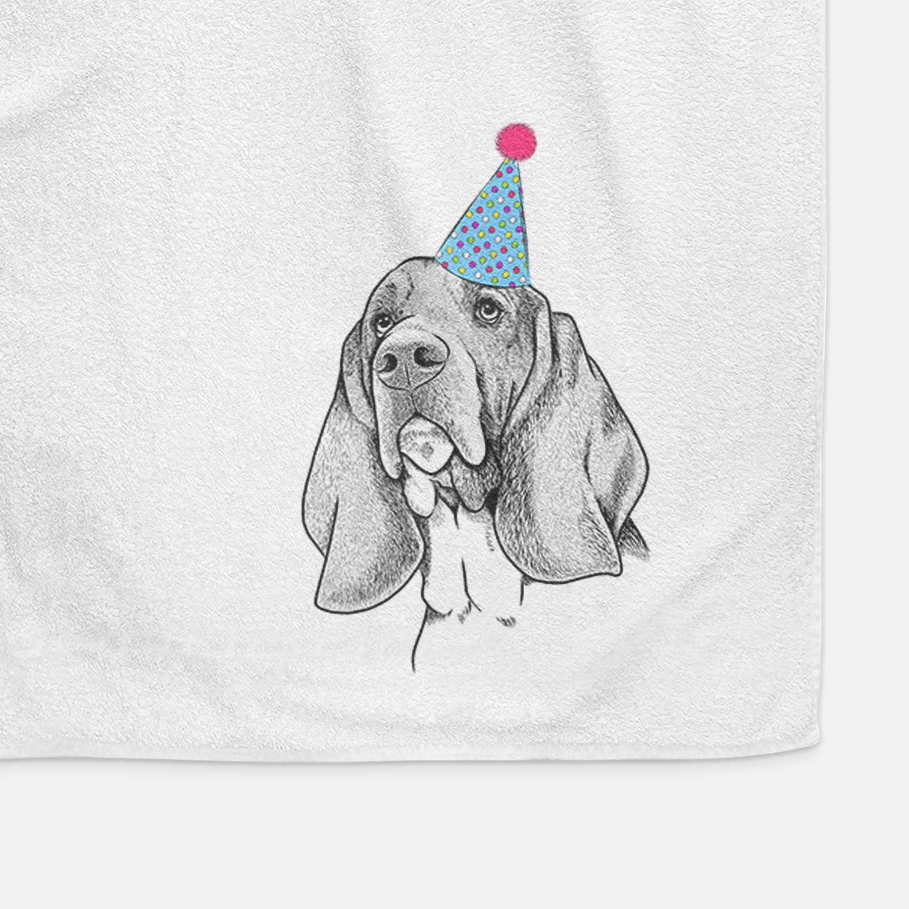 Cooper the Basset Hound Decorative Hand Towel