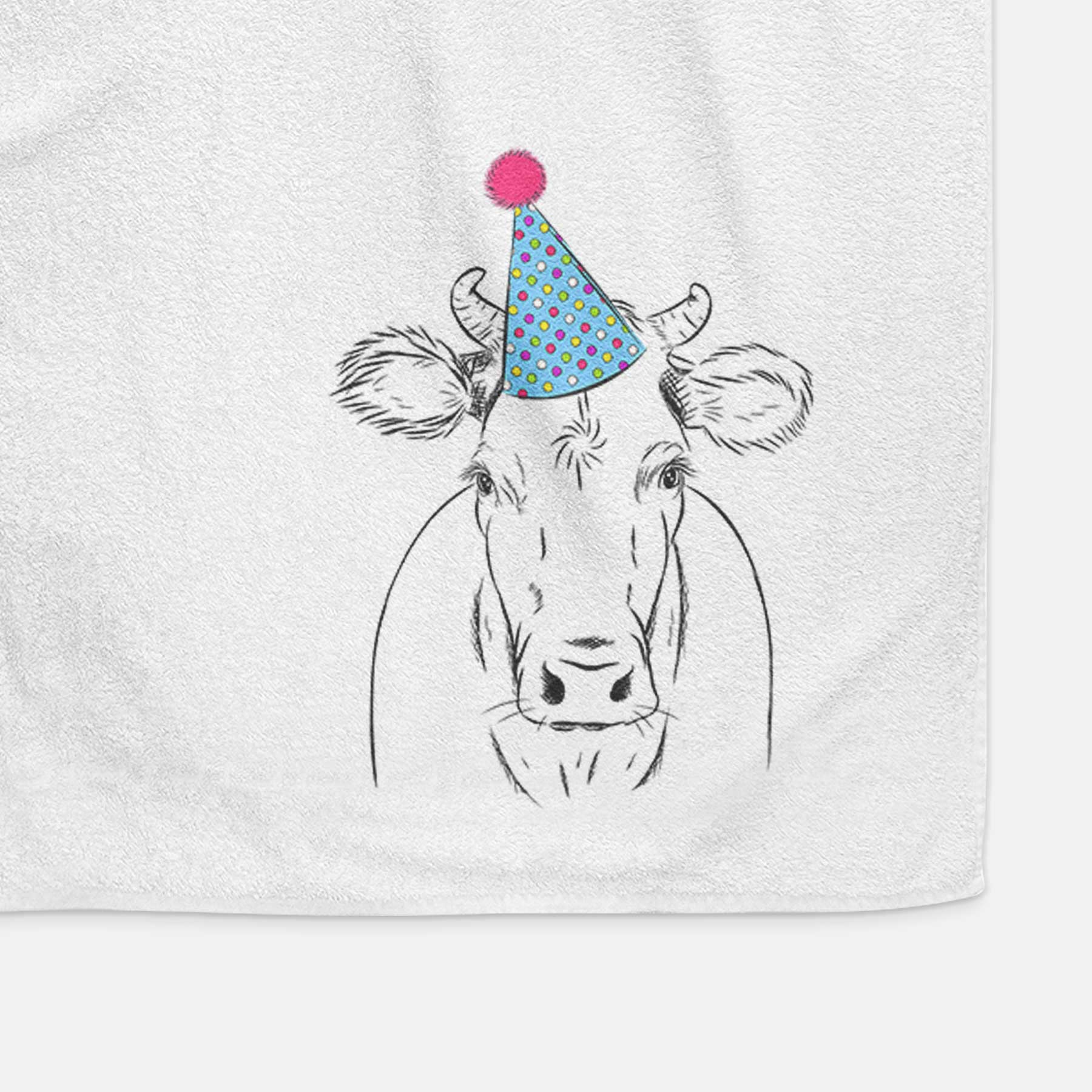 Cruz the Cow Decorative Hand Towel