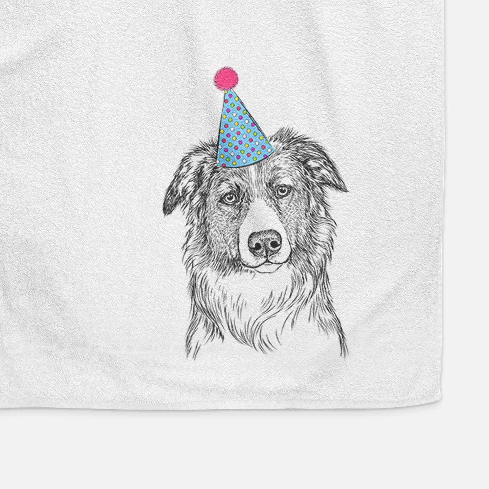 Cynder the English Shepherd Decorative Hand Towel