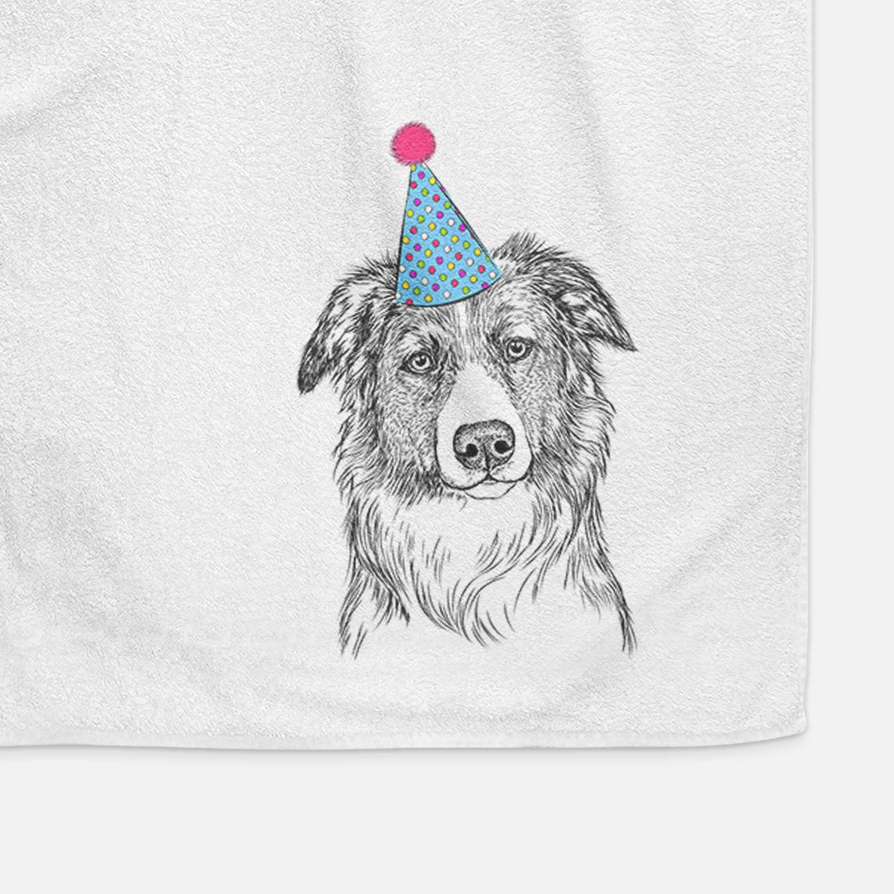 Cynder the English Shepherd Decorative Hand Towel