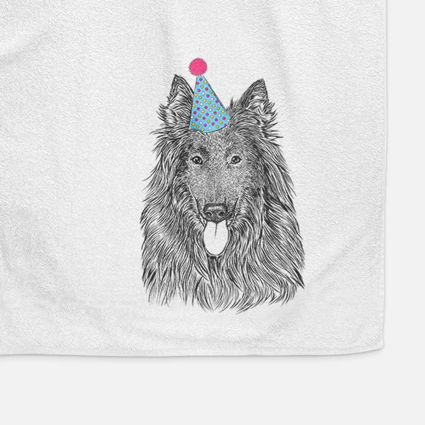 Daan the Belgian Shepherd Decorative Hand Towel