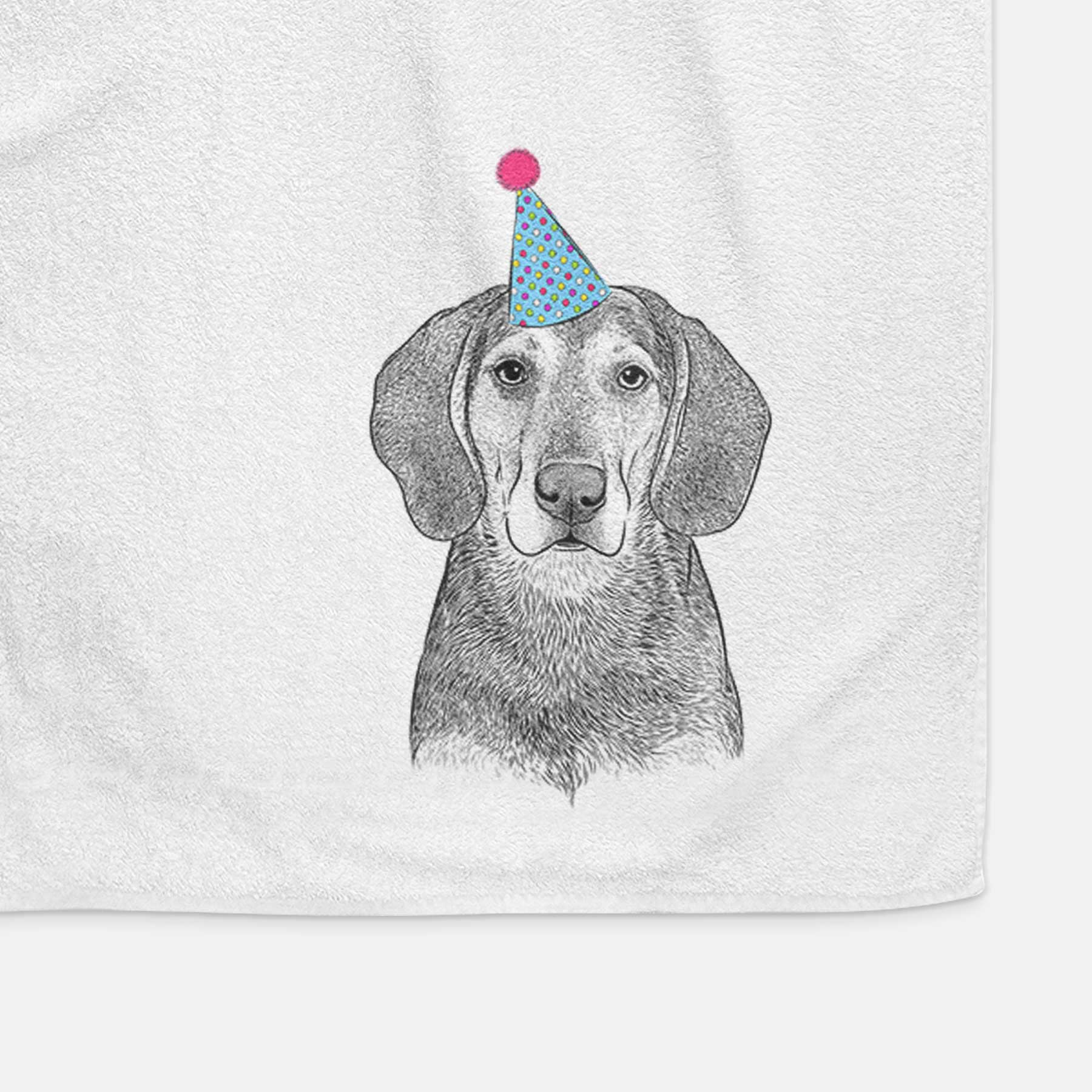 Daisy the Hound Mix Decorative Hand Towel