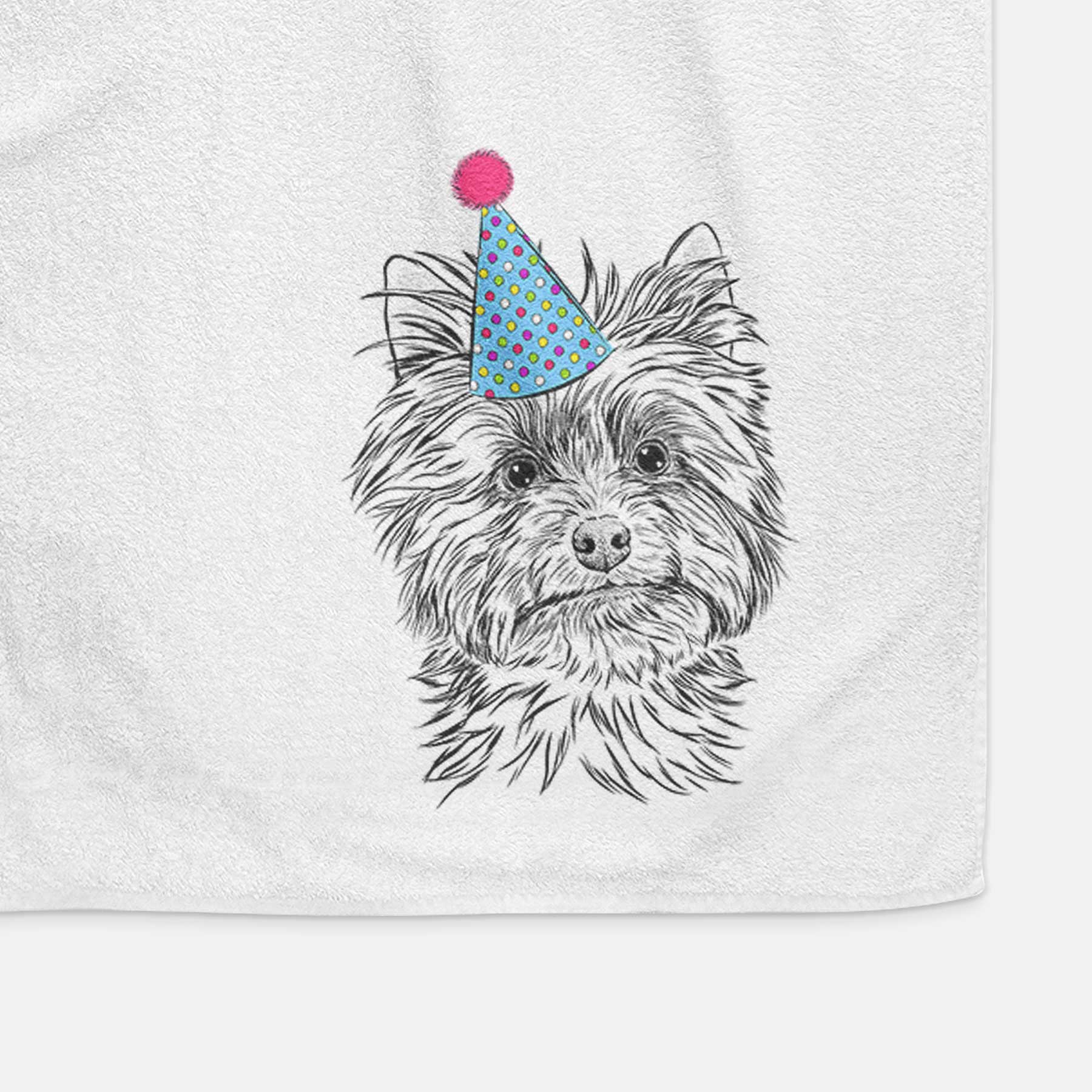 Dakota the Yorkshire Terrier Decorative Hand Towel