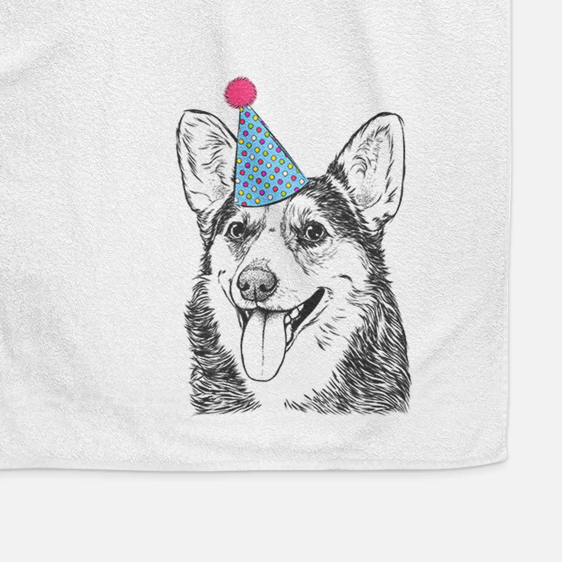 Darma the Corgi Decorative Hand Towel