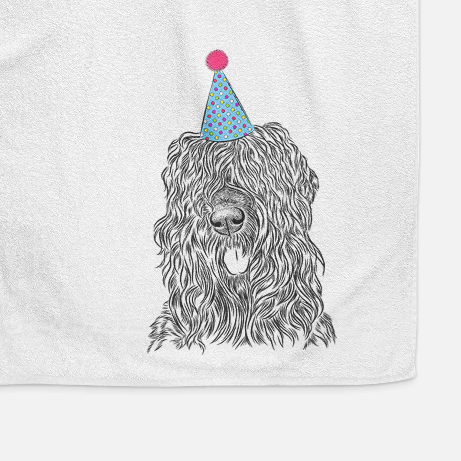 Darryl the Black Russian Terrier Decorative Hand Towel