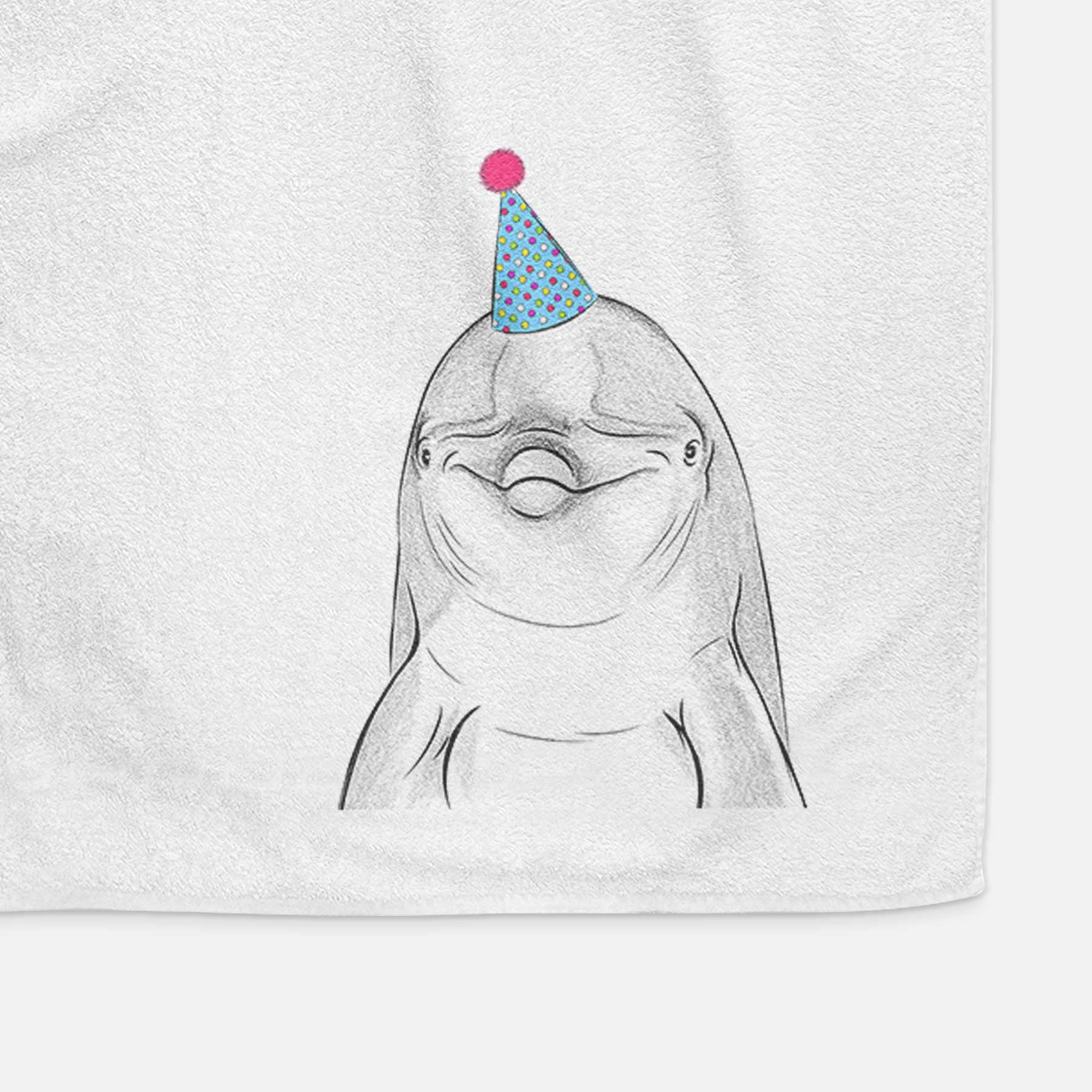 Dave the Dolphin Decorative Hand Towel