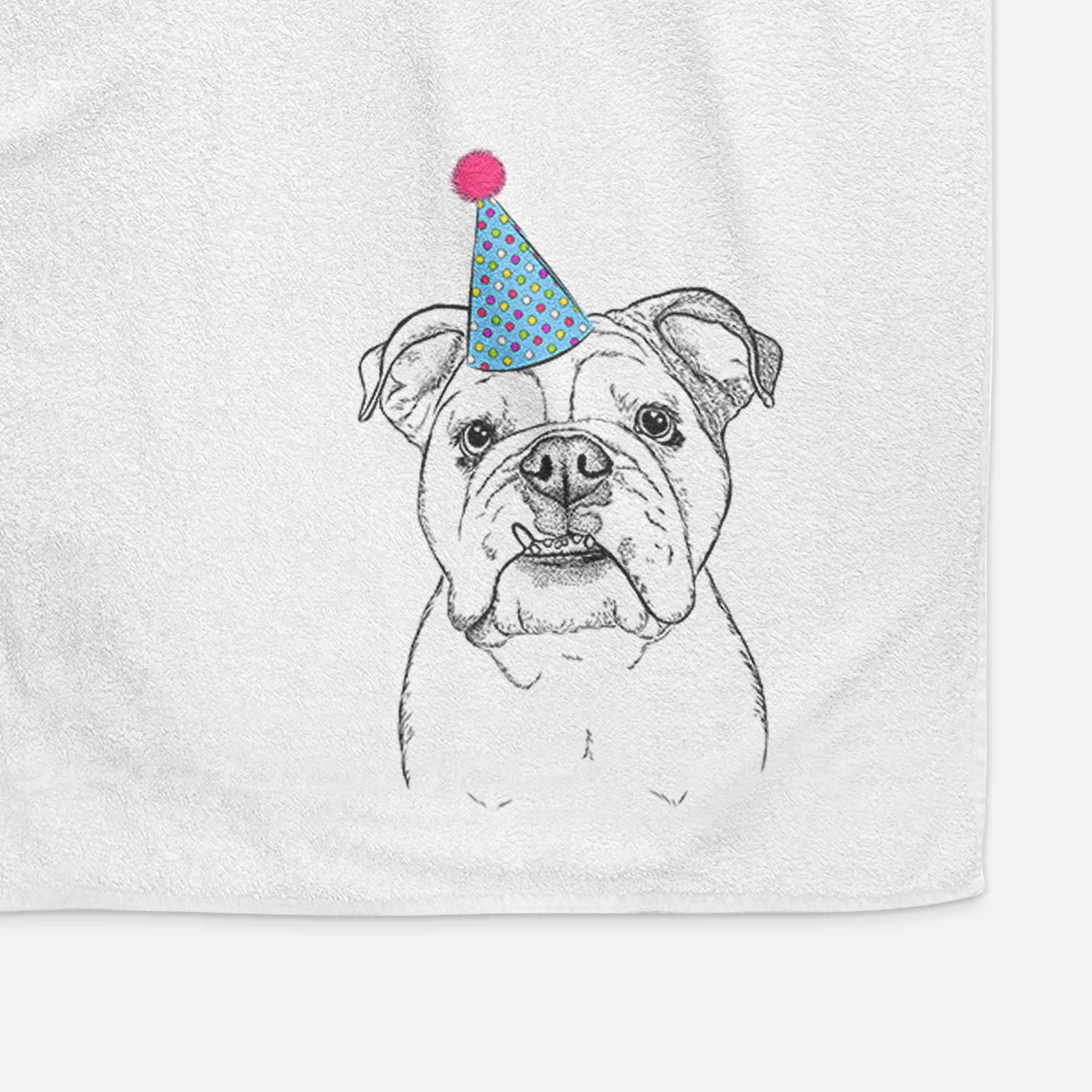 Dazy the English Bulldog Decorative Hand Towel