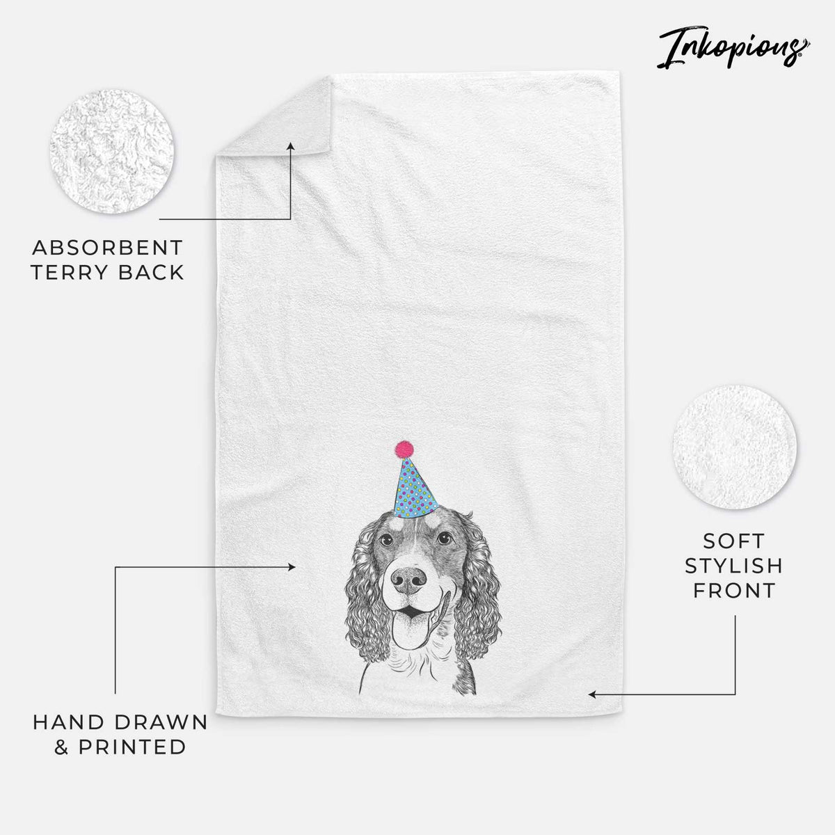 Delilah the English Springer Spaniel Decorative Hand Towel