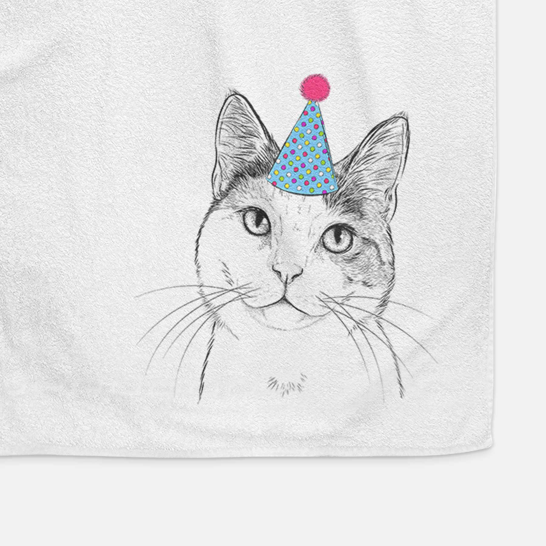 Denver the Calico Cat Decorative Hand Towel