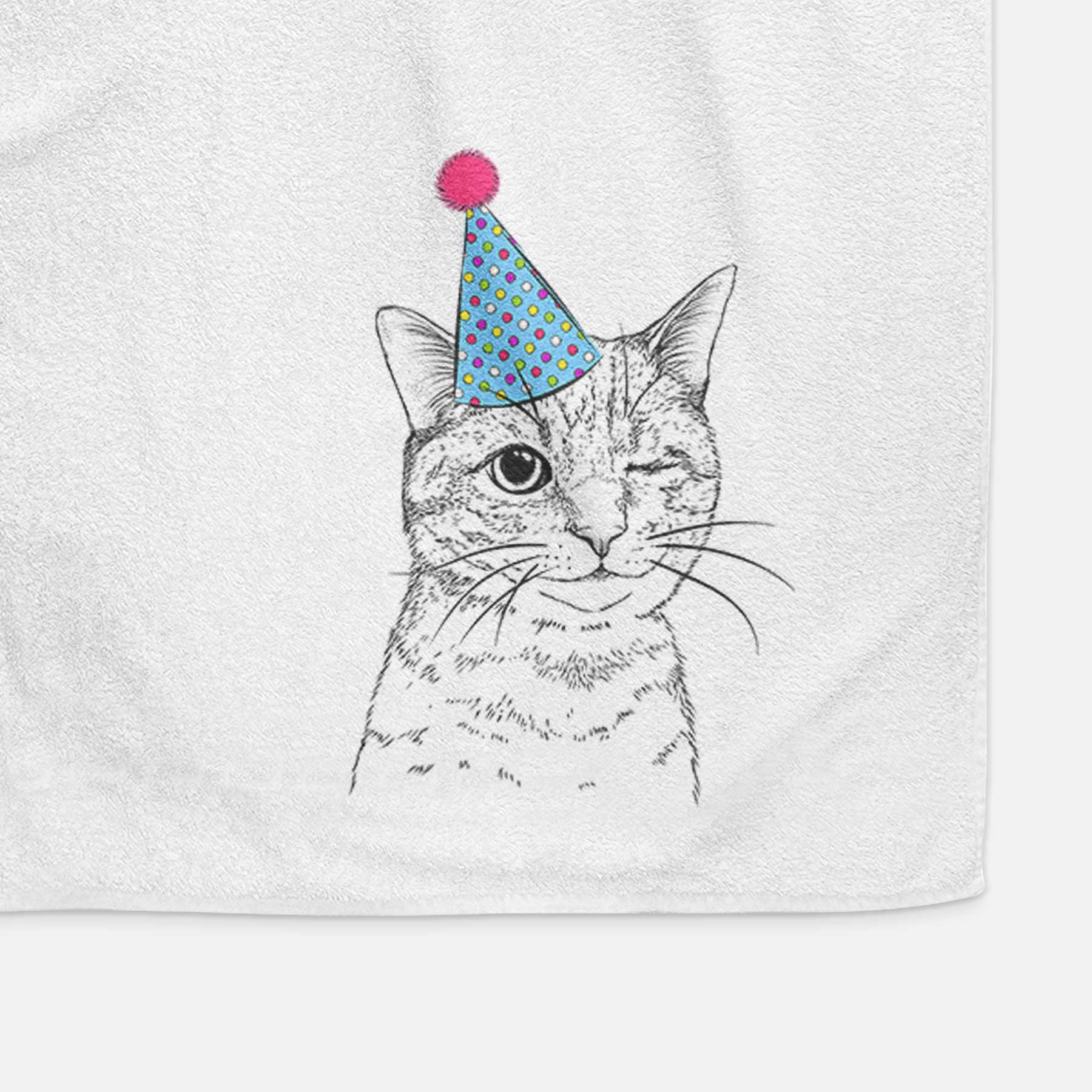 Dexter the Domestic Shorthair Decorative Hand Towel