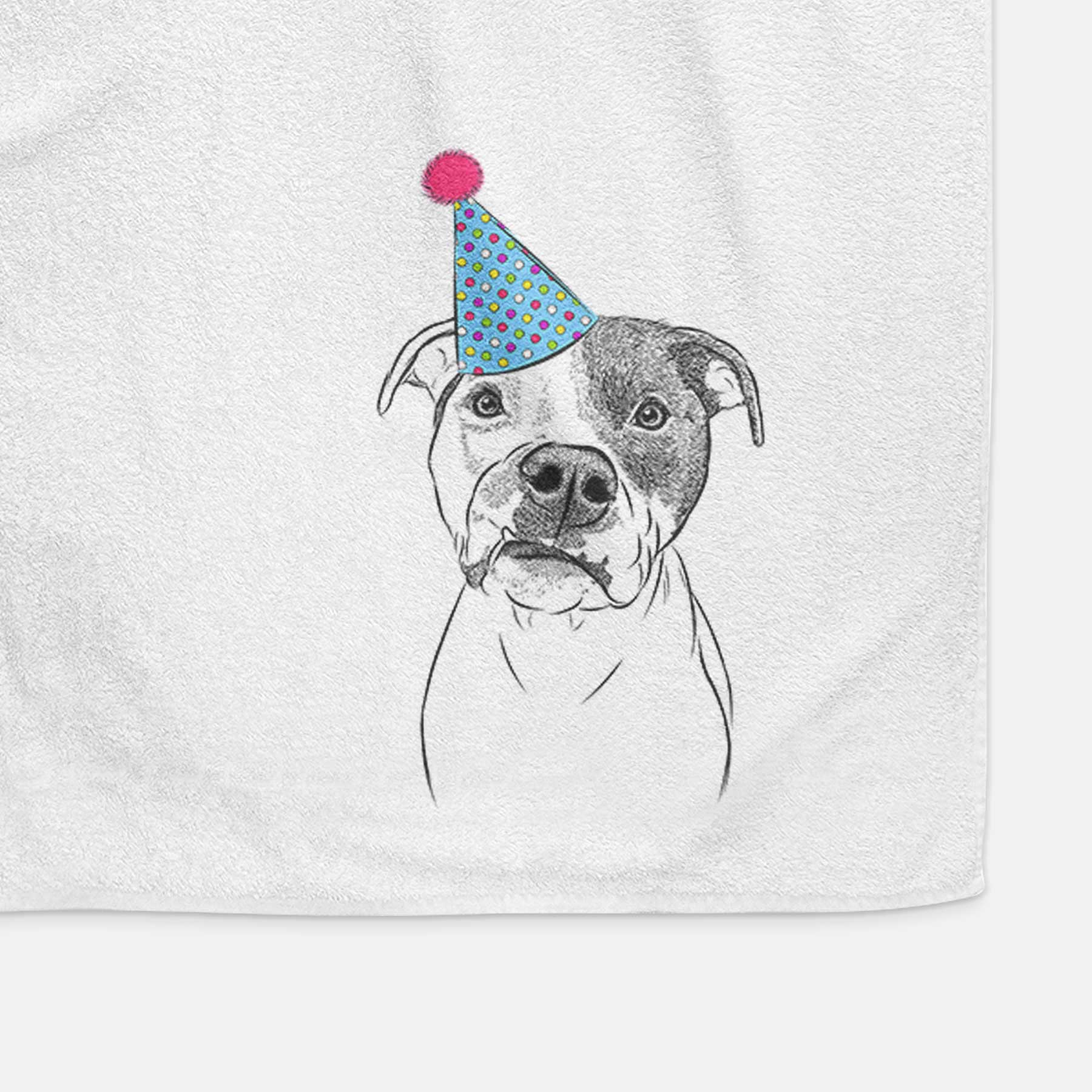 Dexter the Pitbull Decorative Hand Towel