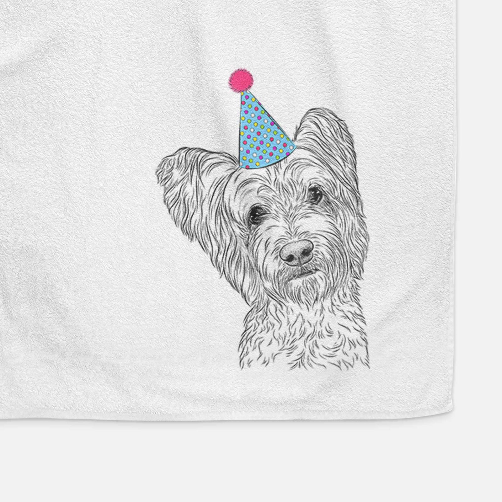 Dexter the Terrier Mix Decorative Hand Towel