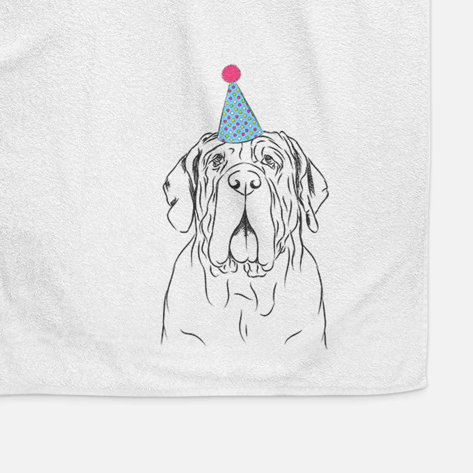 Dinah the Neapolitan Mastiff Decorative Hand Towel