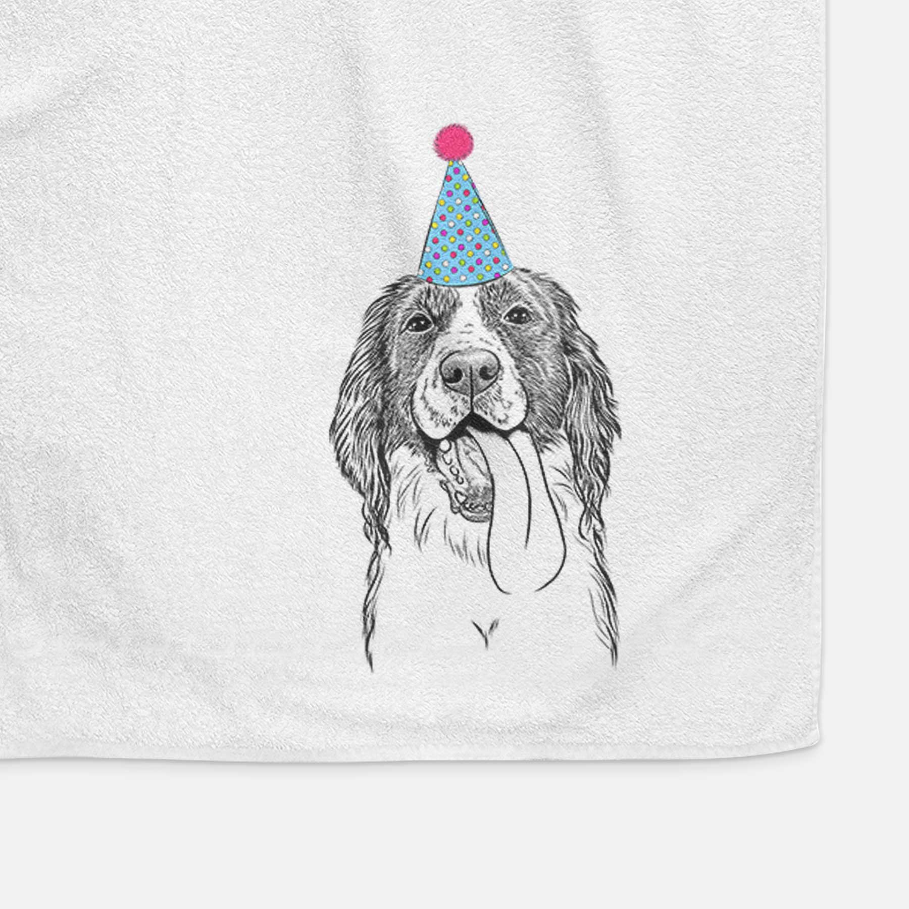 Duke the English Springer Spaniel Decorative Hand Towel