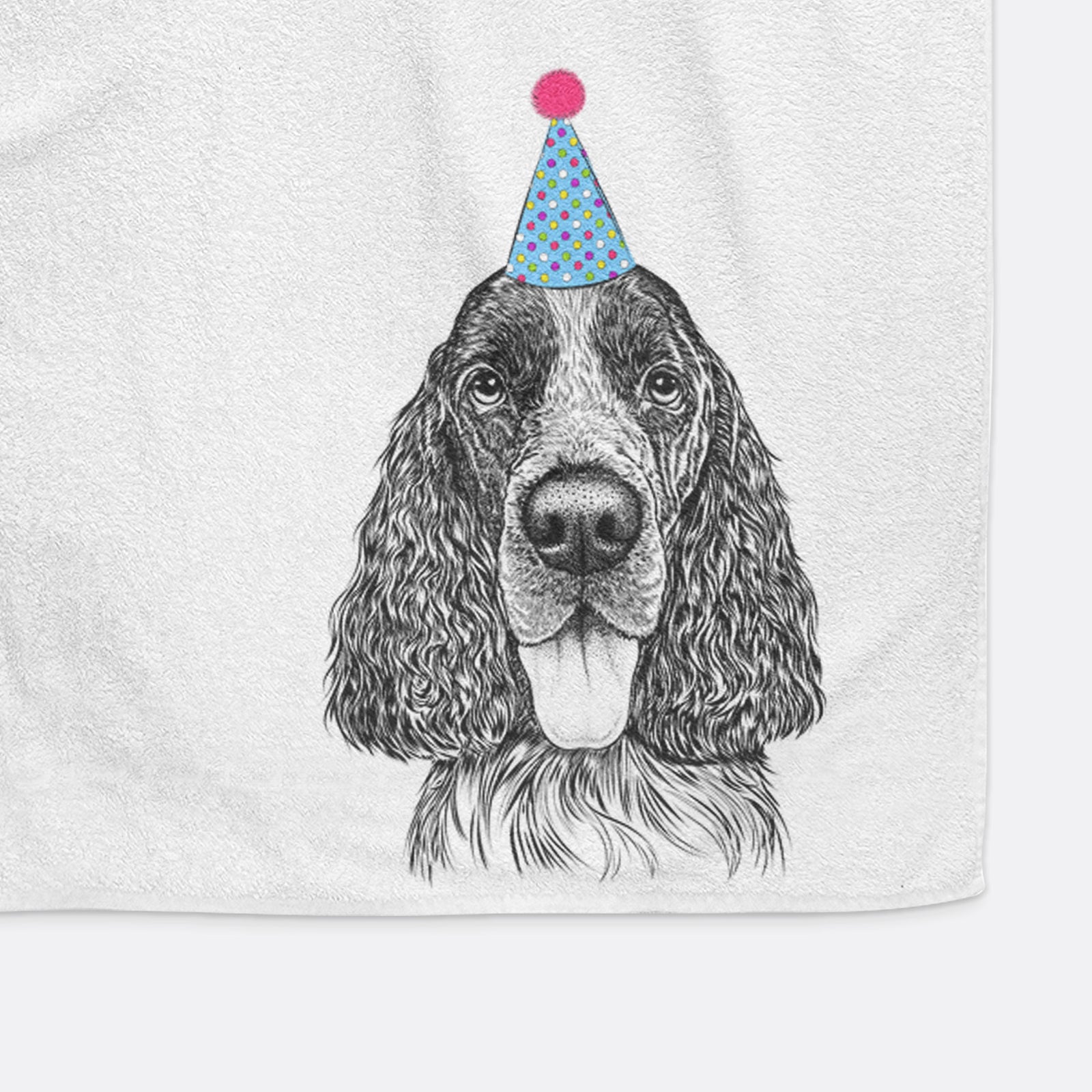 Duke the English Springer Spaniel Decorative Hand Towel