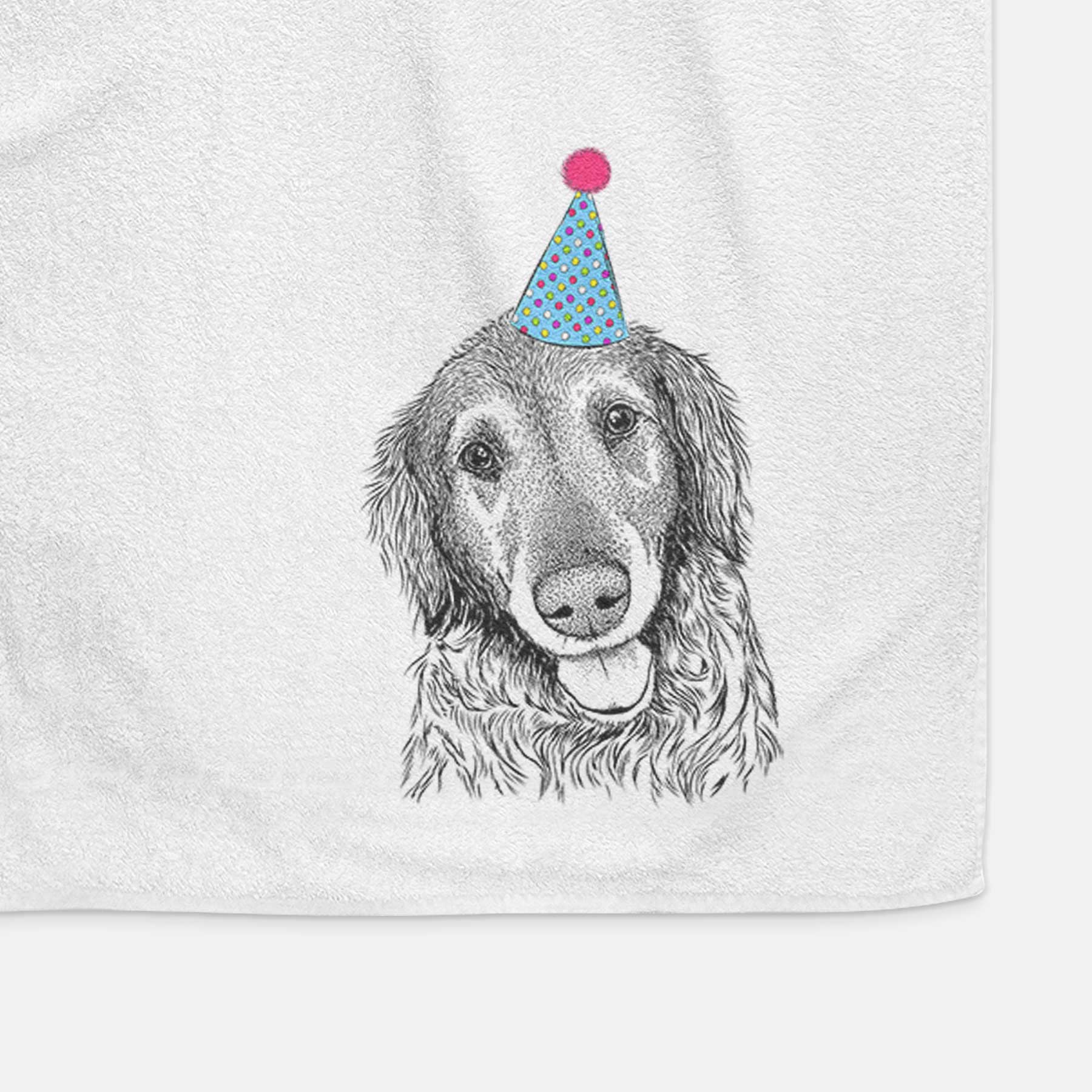 Duncan the Golden Retriever Decorative Hand Towel