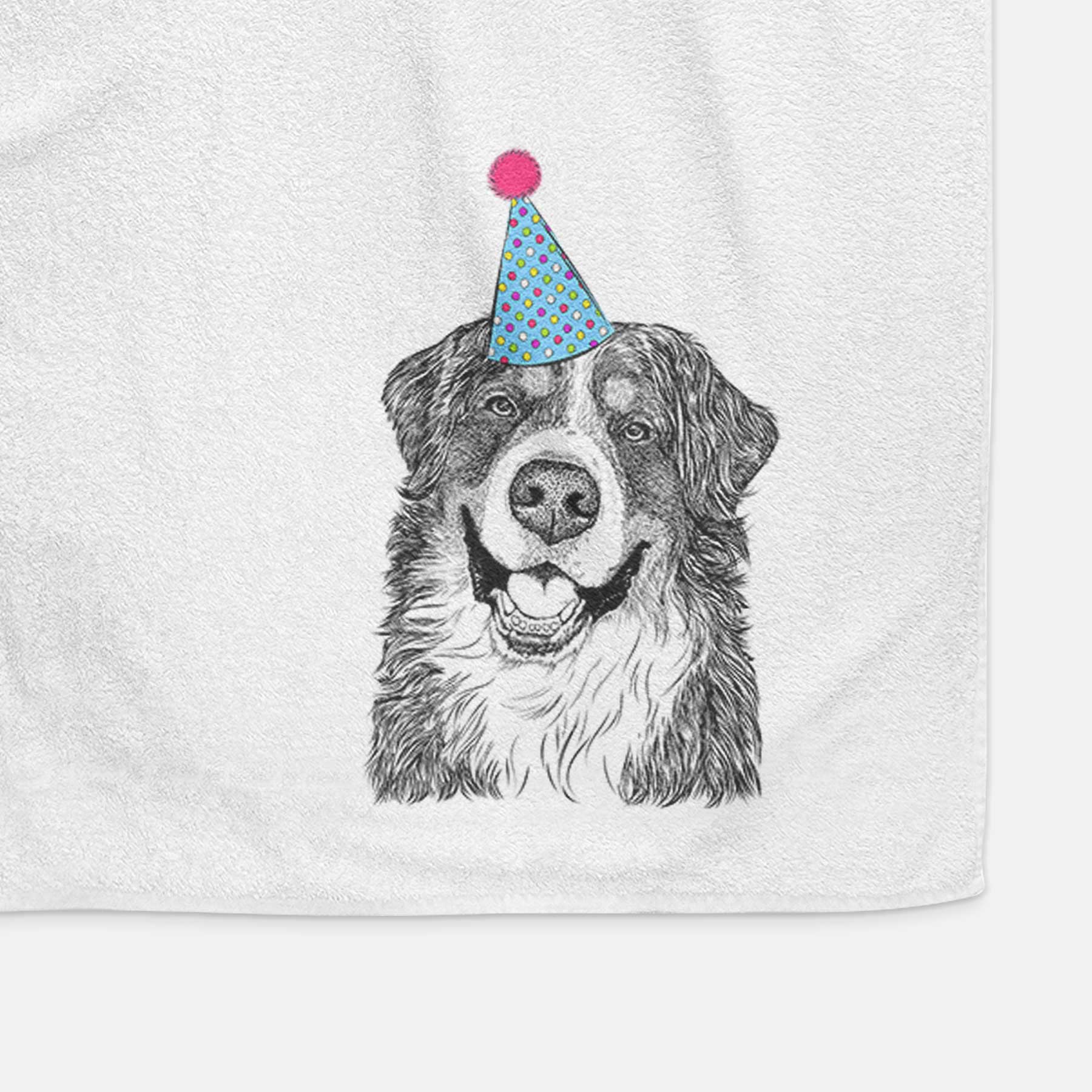 Eiger the Bernese Mountain Dog Decorative Hand Towel