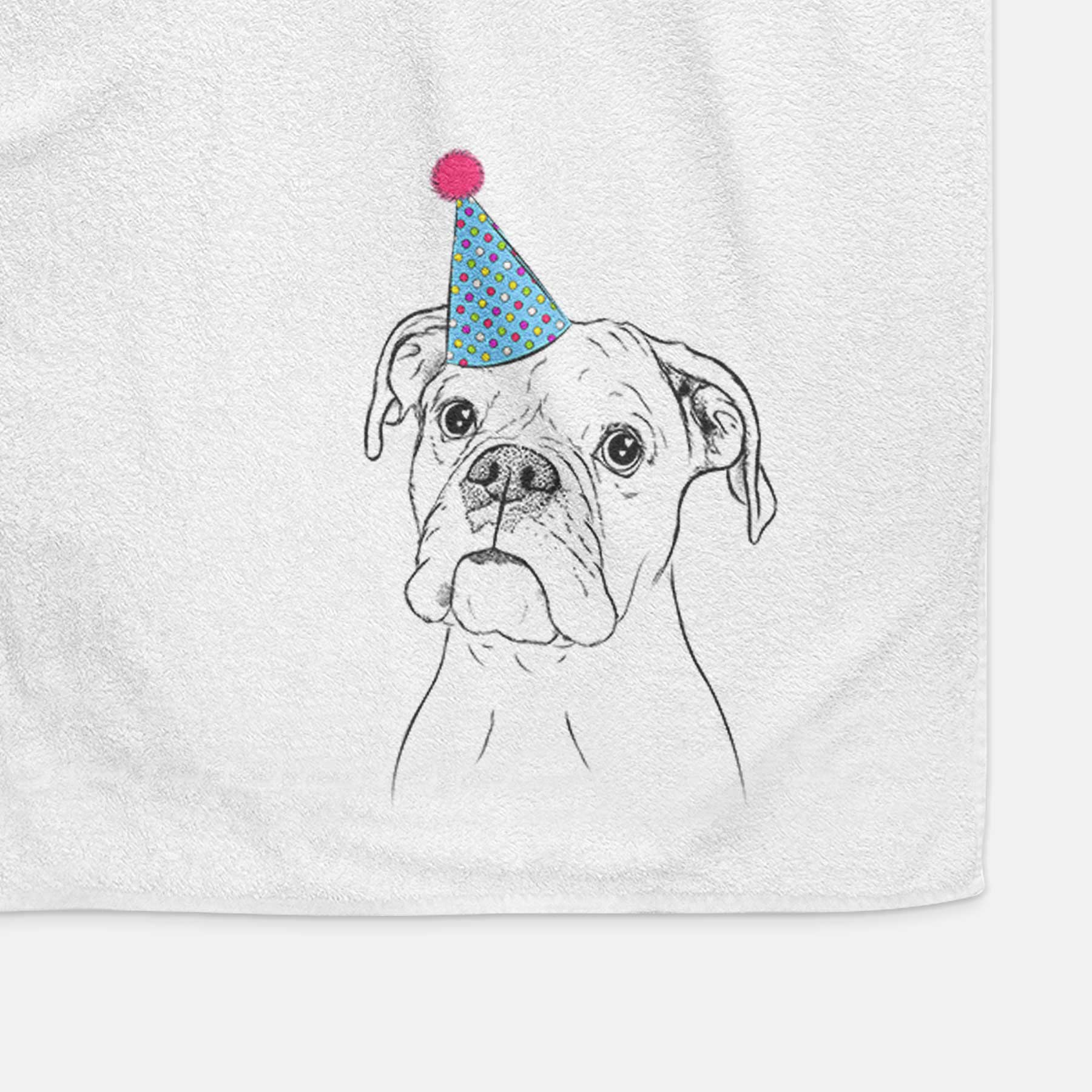 Ellie the Boxer Decorative Hand Towel