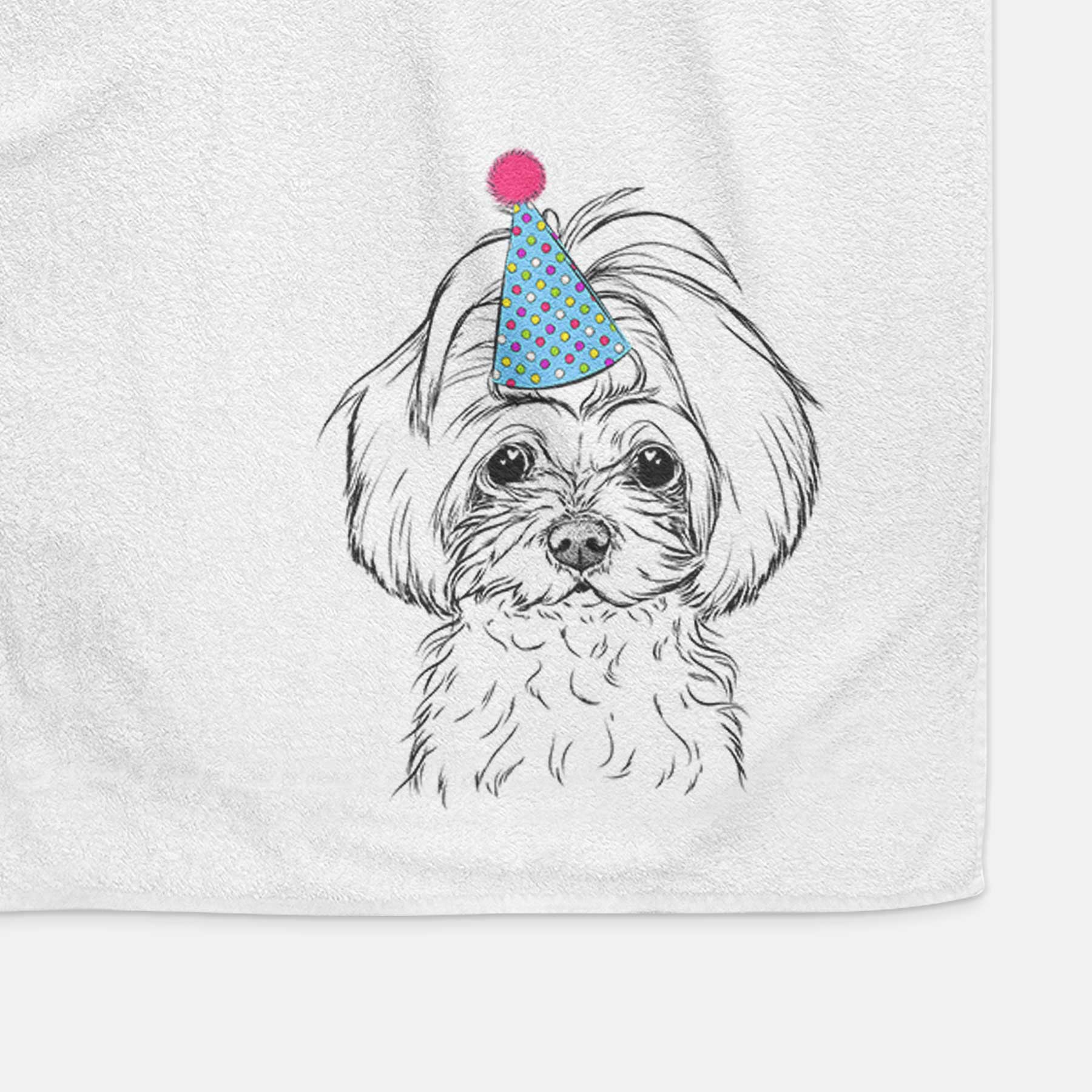 Ellie the Maltese Decorative Hand Towel