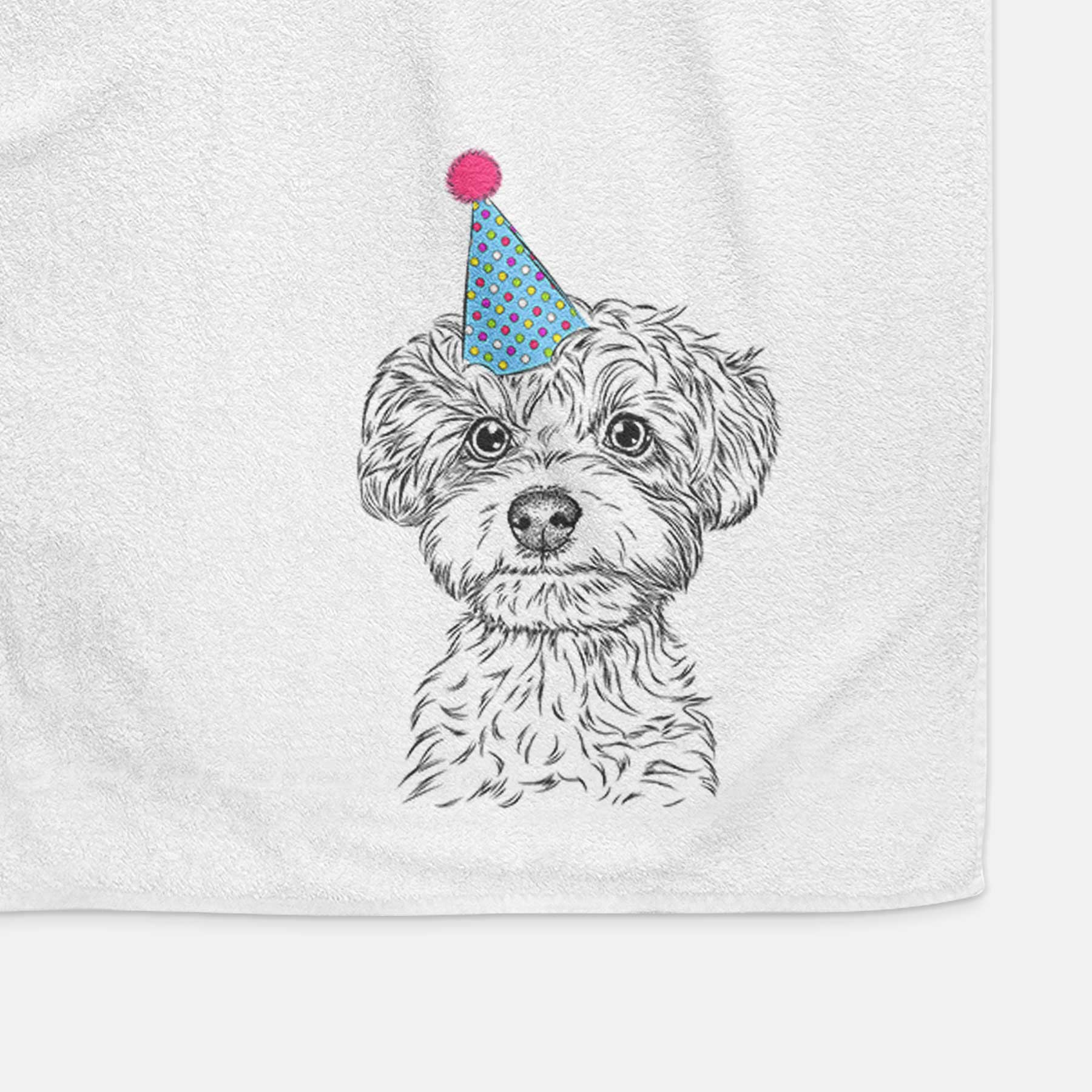 Elliott the Yorkiepoo Decorative Hand Towel