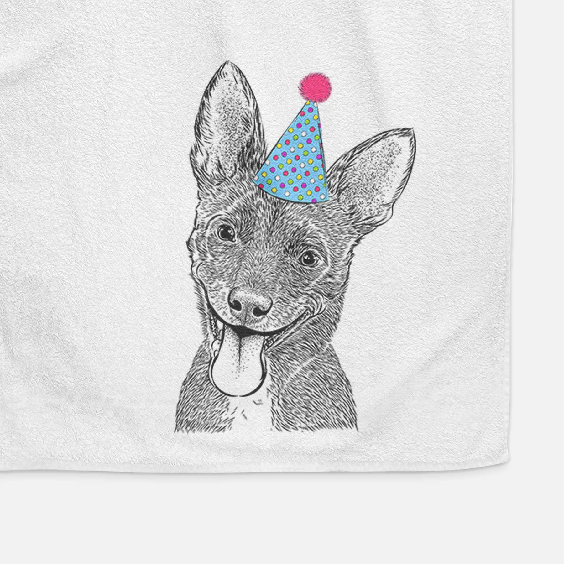 Elvira the Terrier Mix Decorative Hand Towel