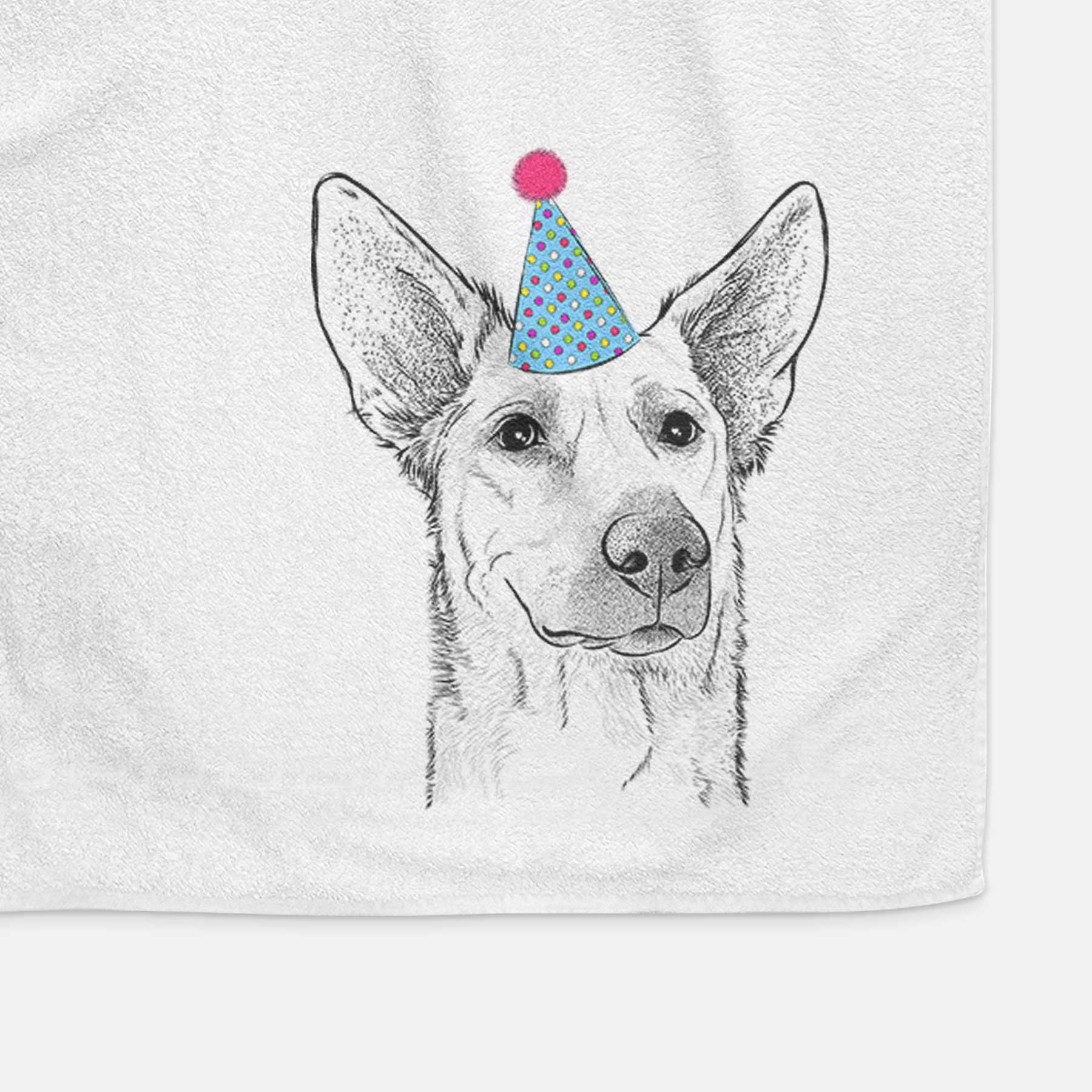 Ember the Shepherd Mix Decorative Hand Towel