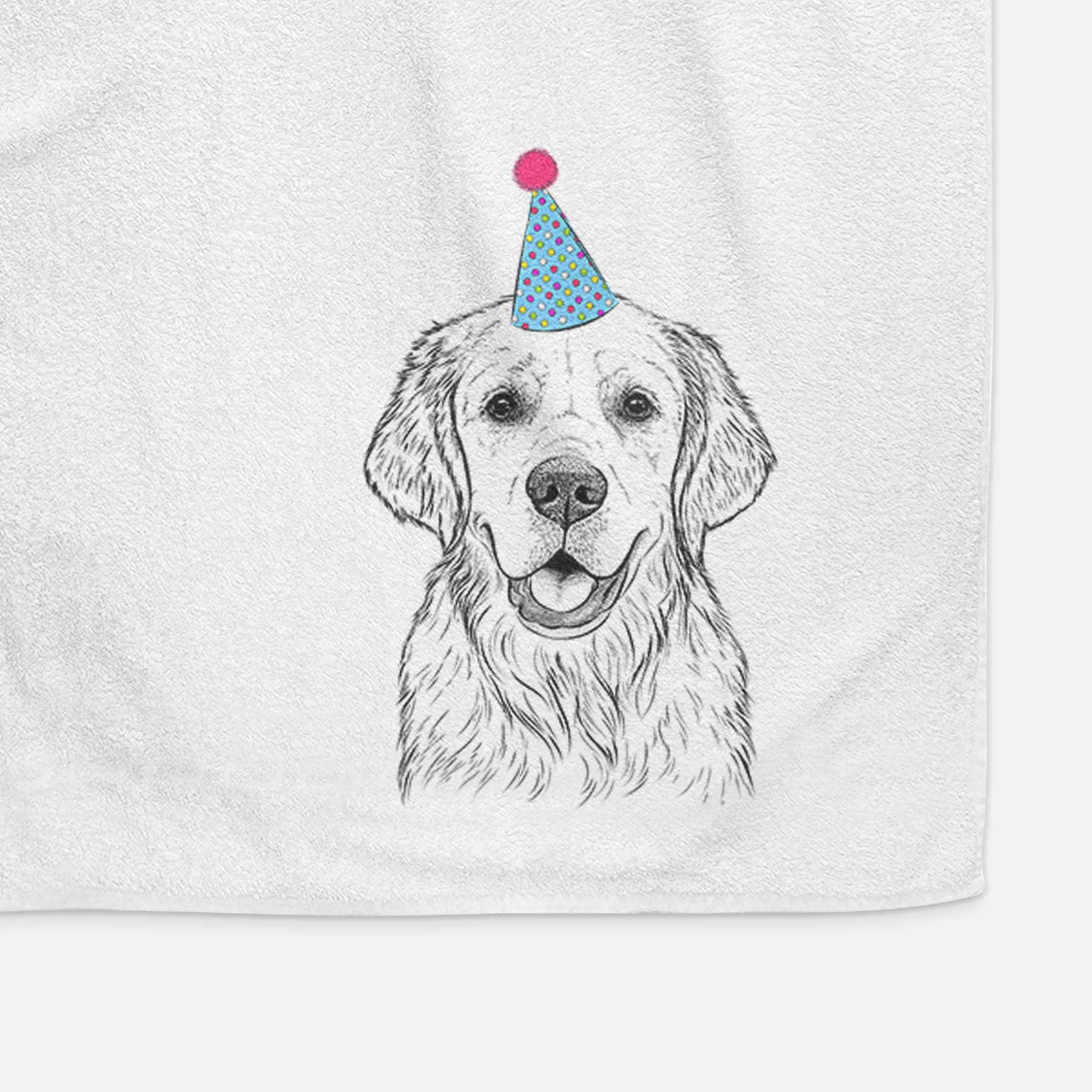 Emma the Golden Retriever Decorative Hand Towel