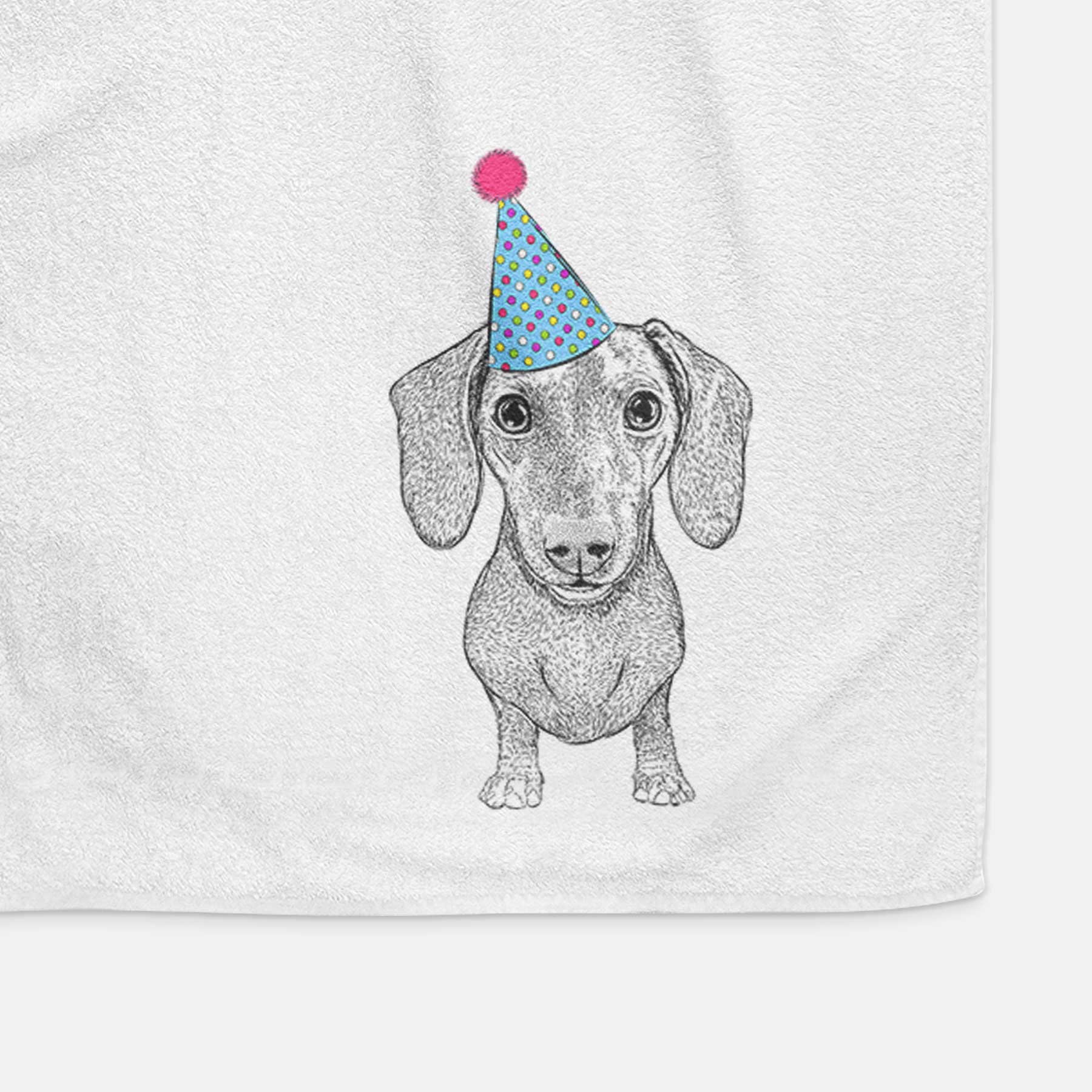 Ernie the Mini Dachshund Decorative Hand Towel