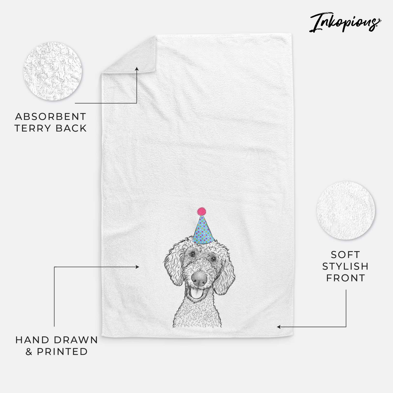 Fenway the Goldendoodle Decorative Hand Towel