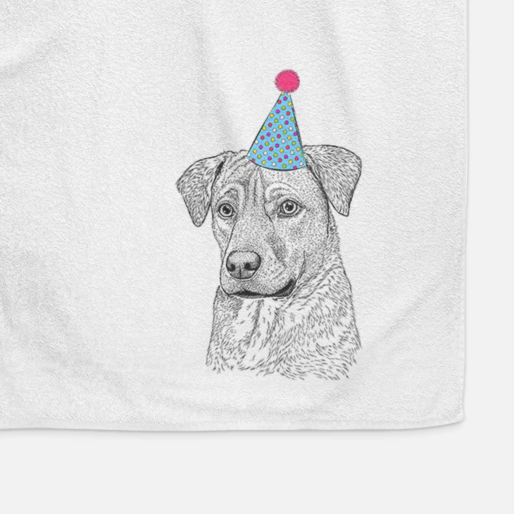 Feta the Mixed Breed Decorative Hand Towel