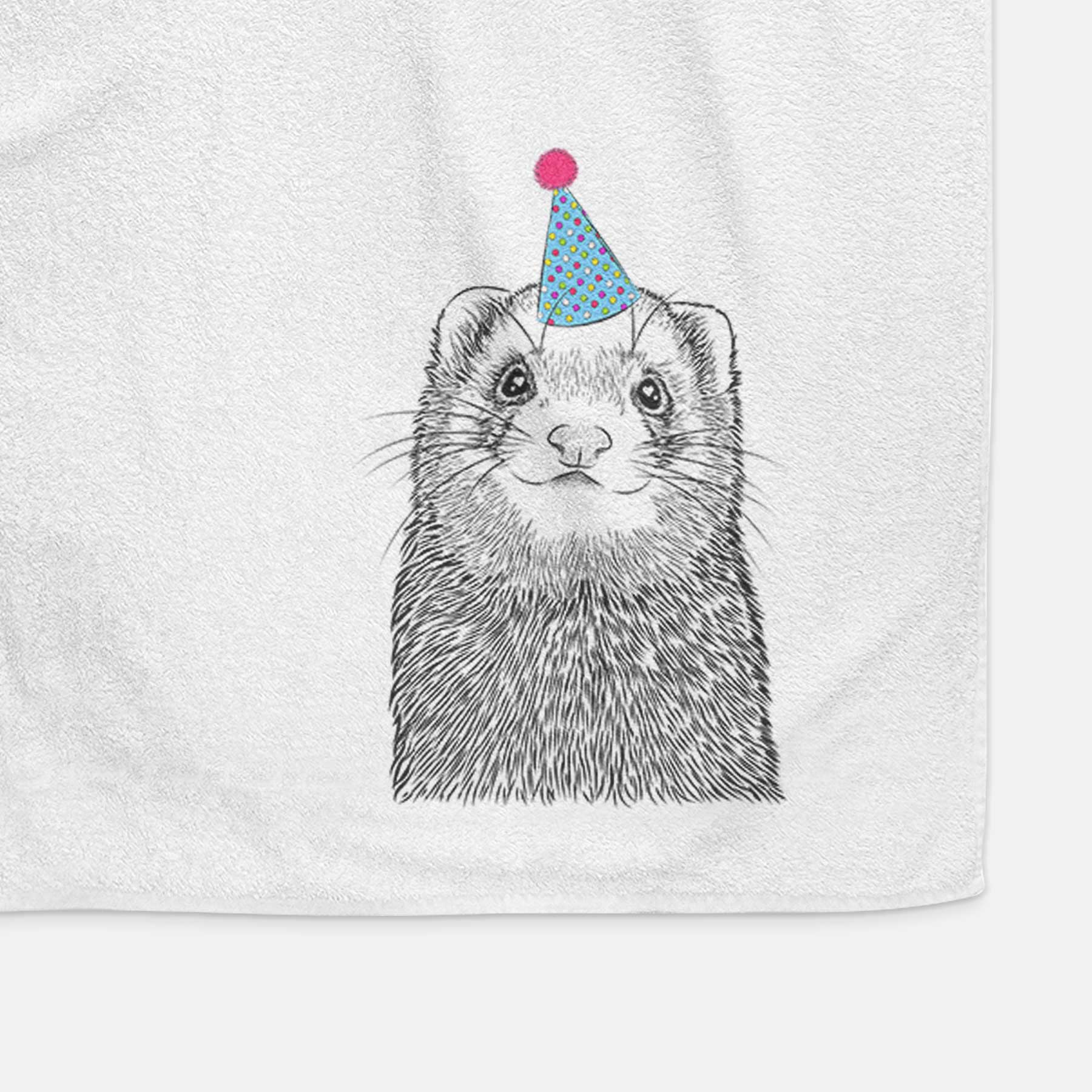 Fig the Ferret Decorative Hand Towel