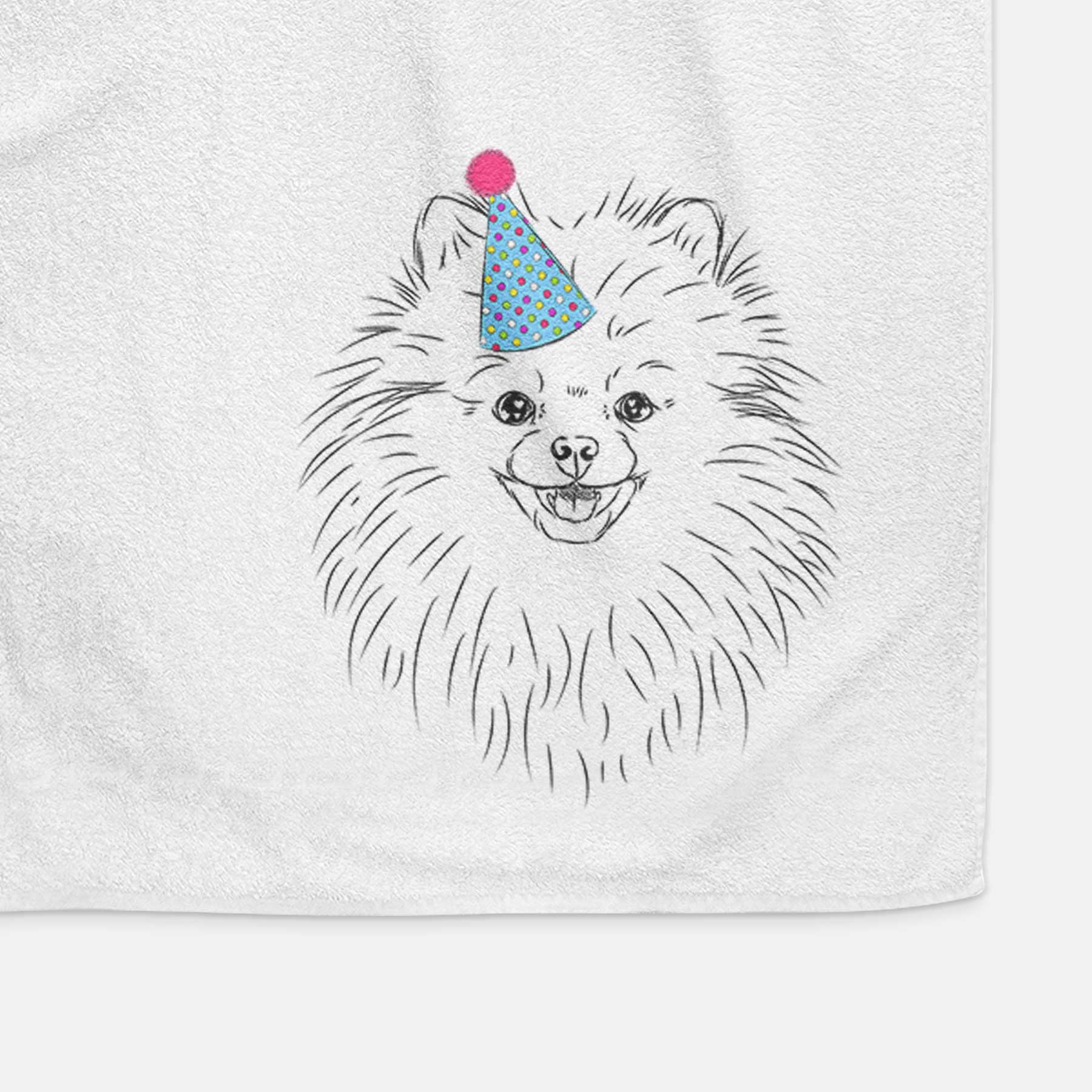 Finn the Pomeranian Decorative Hand Towel