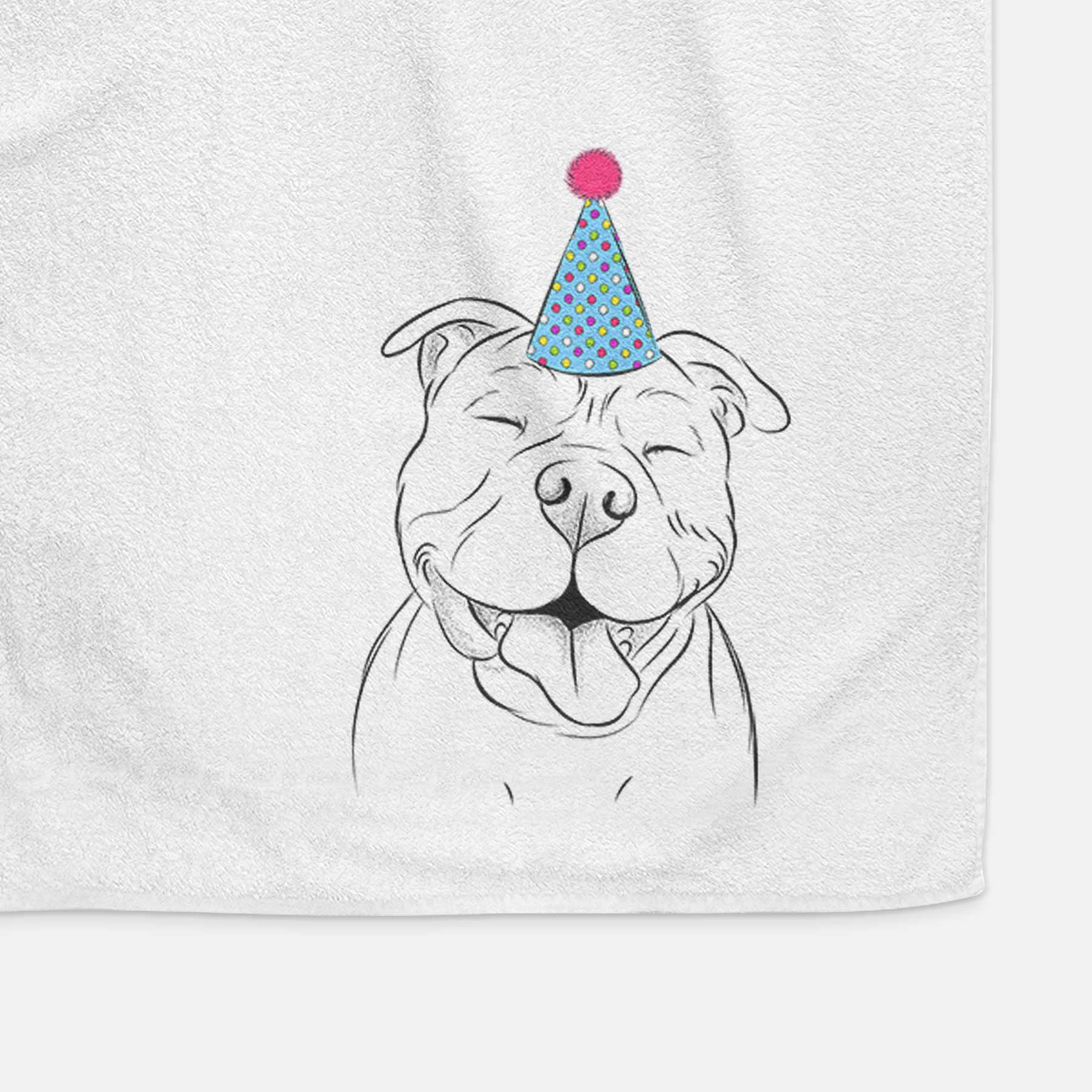 Floki the American Bully Decorative Hand Towel