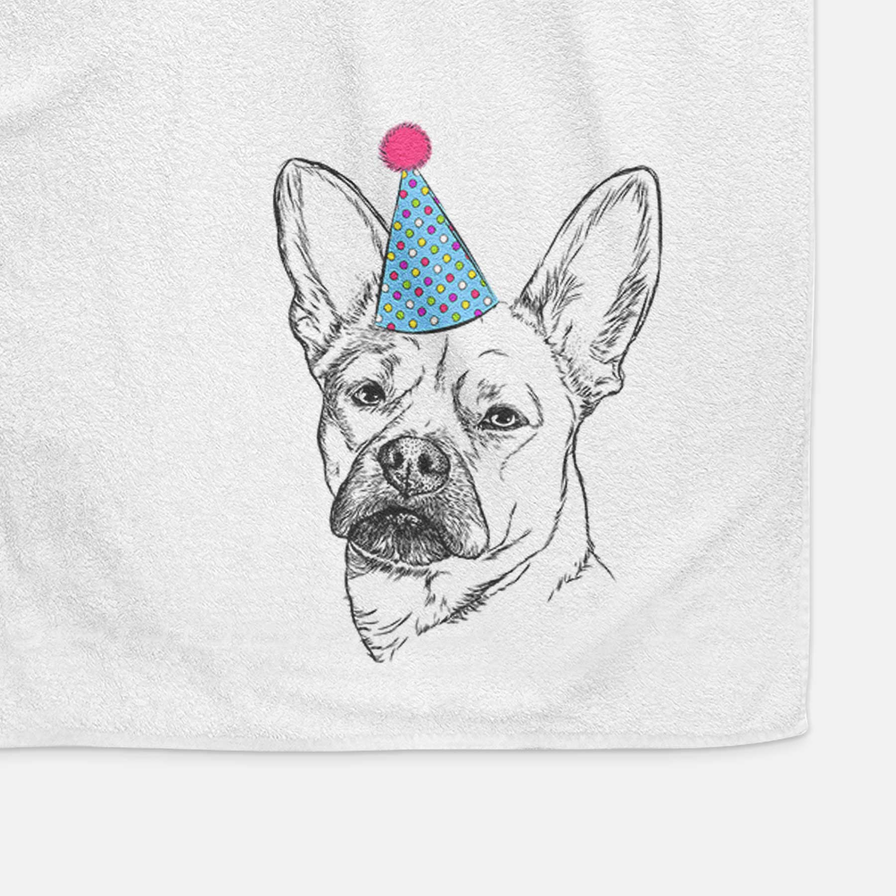 Frankie the Mixed Breed Decorative Hand Towel