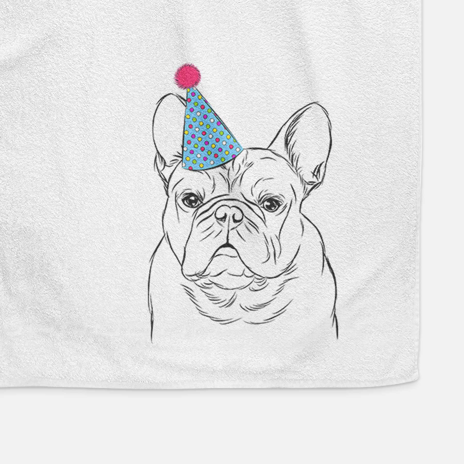 Fudge the French Bulldog Decorative Hand Towel