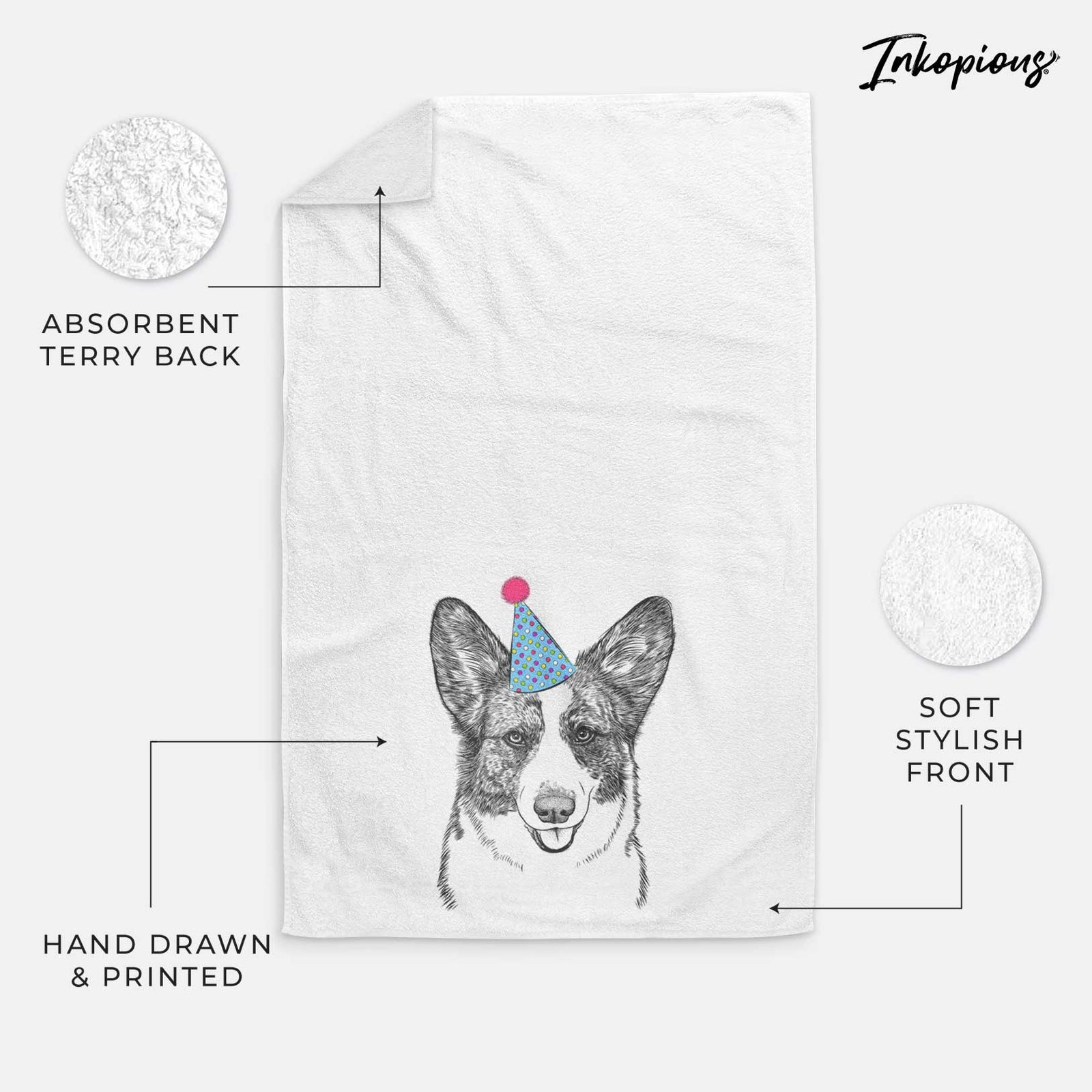 Gabby the Cardigan Welsh Corgi Decorative Hand Towel