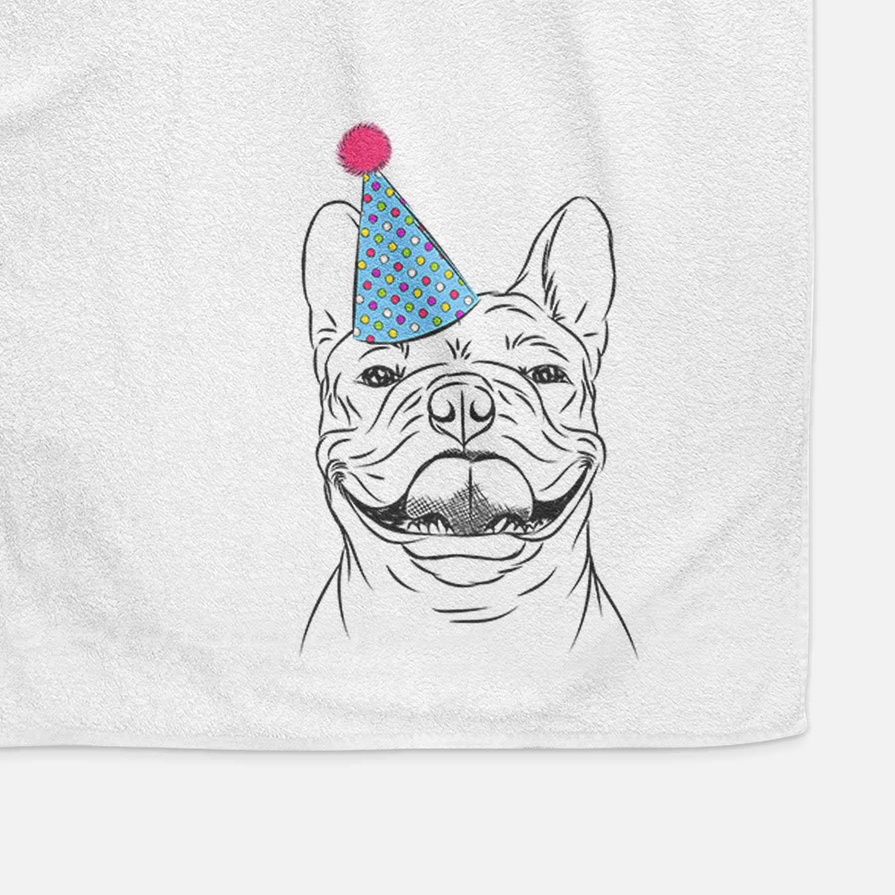 Gaston the French Bulldog Decorative Hand Towel