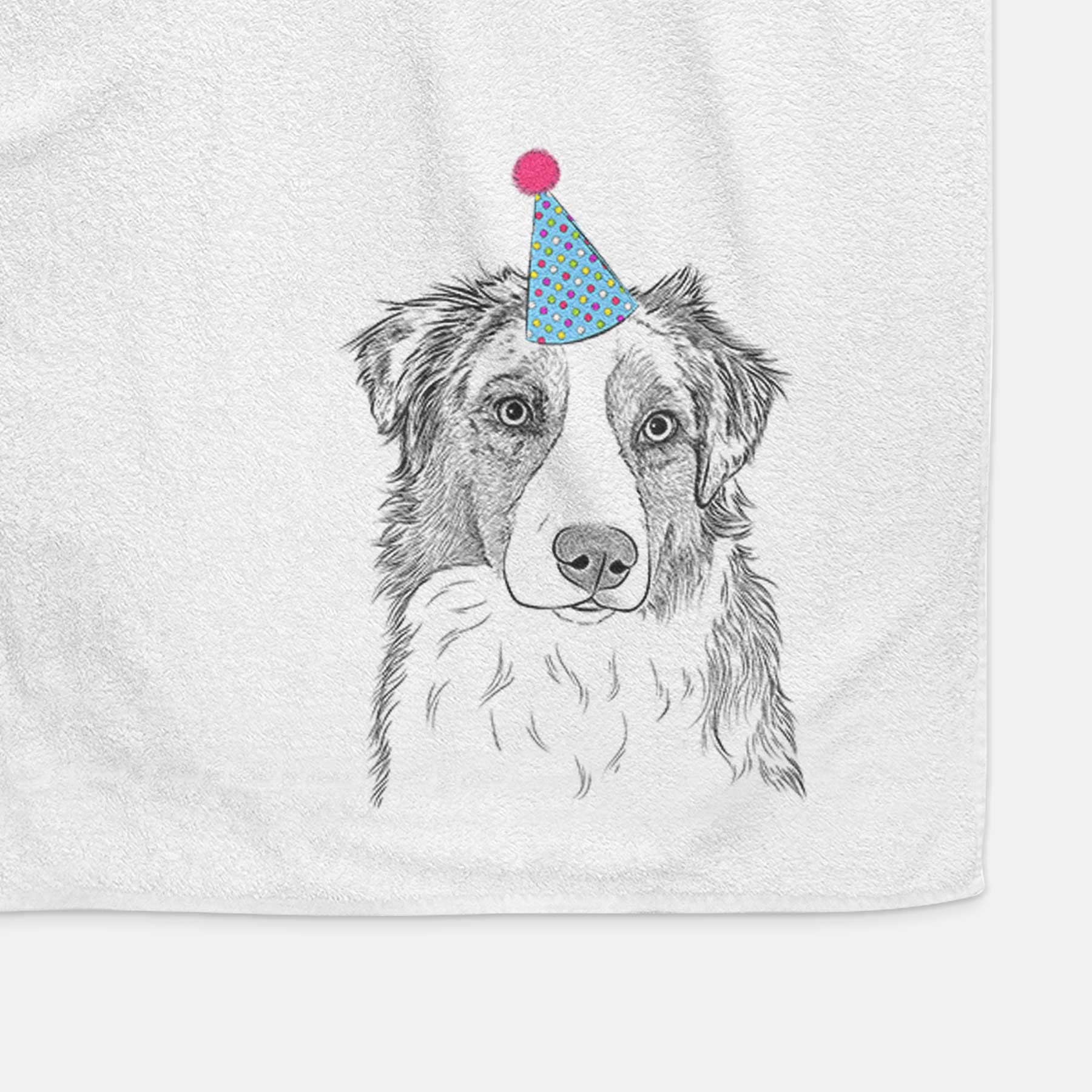 Ginger the Australian Shepherd Decorative Hand Towel