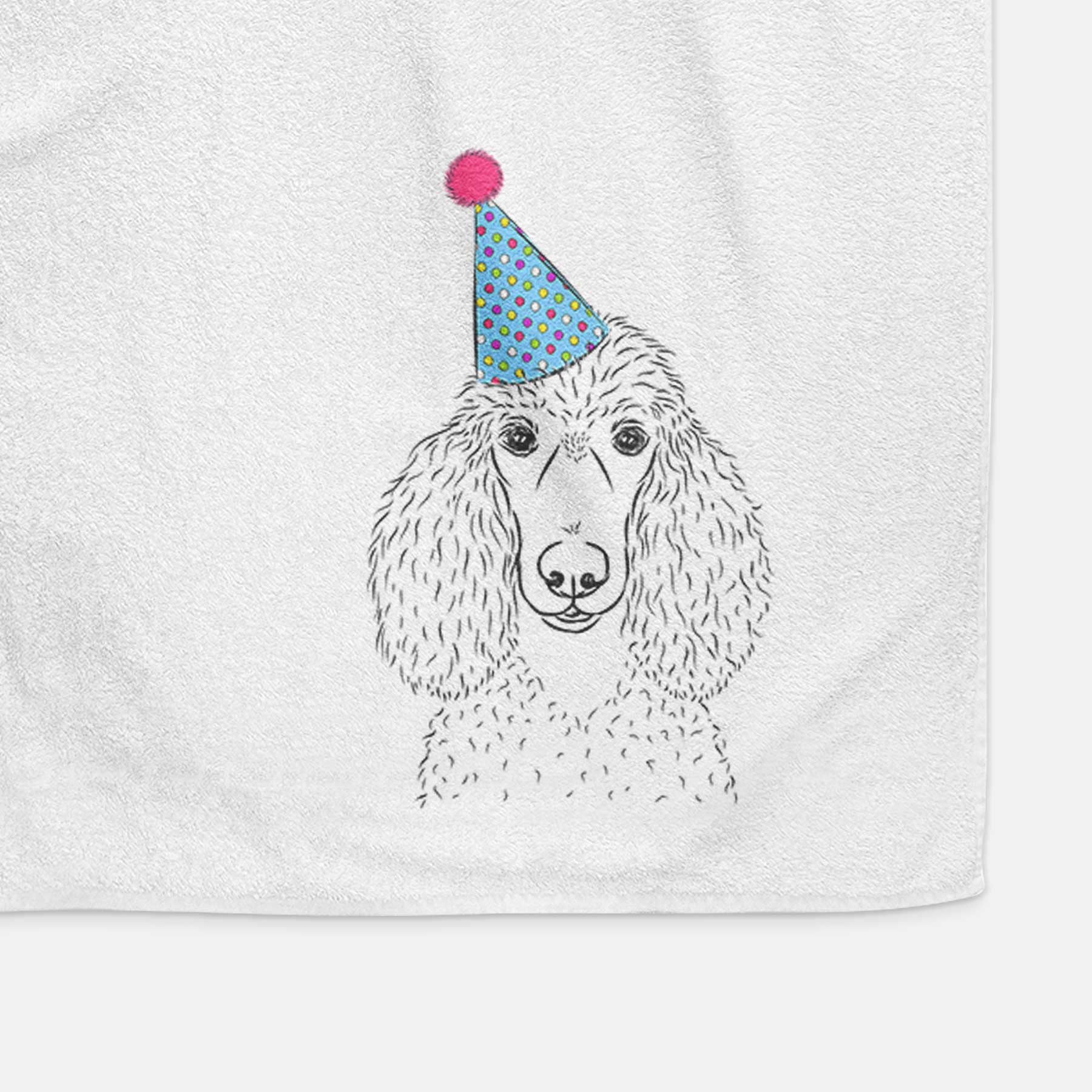 Giovanni the Poodle Decorative Hand Towel